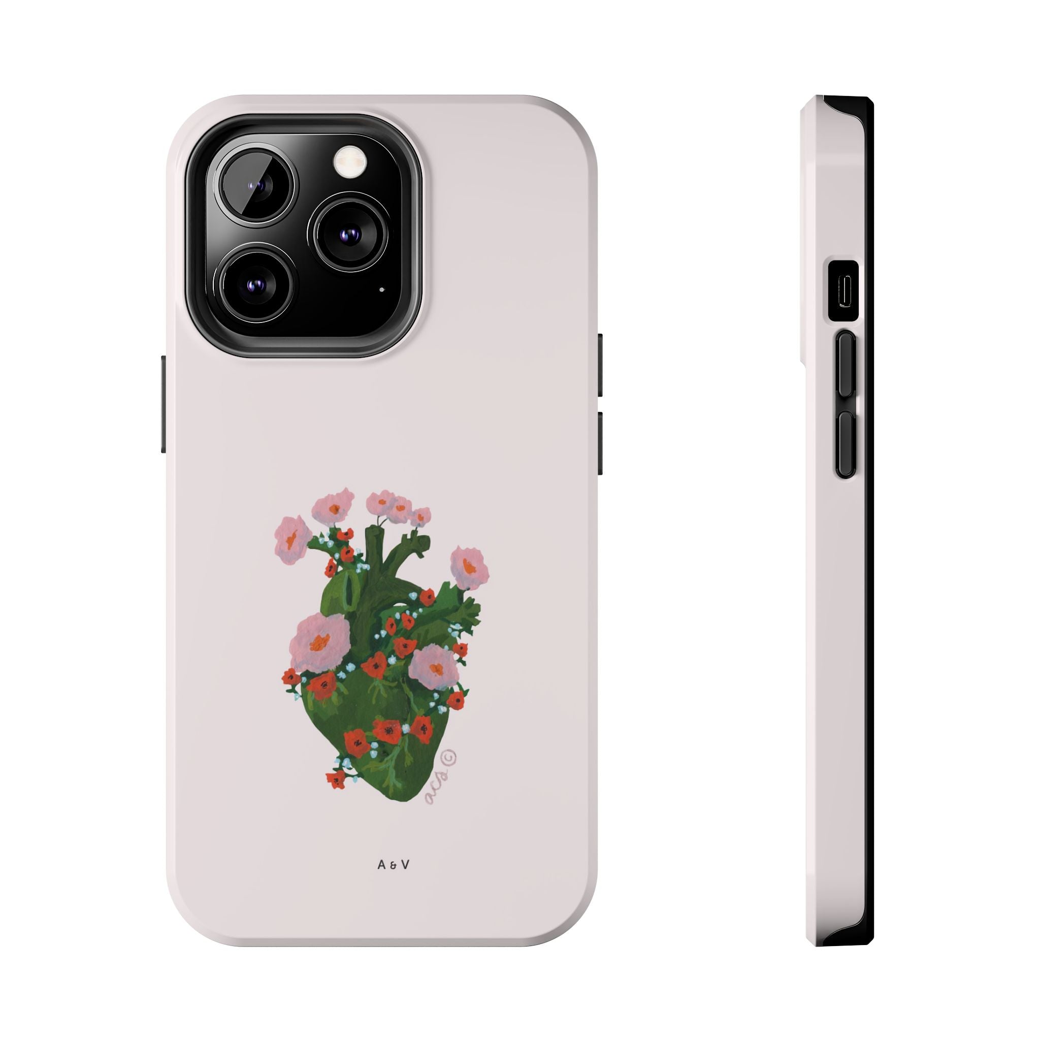 Flower Heart - Pink - Phone Case