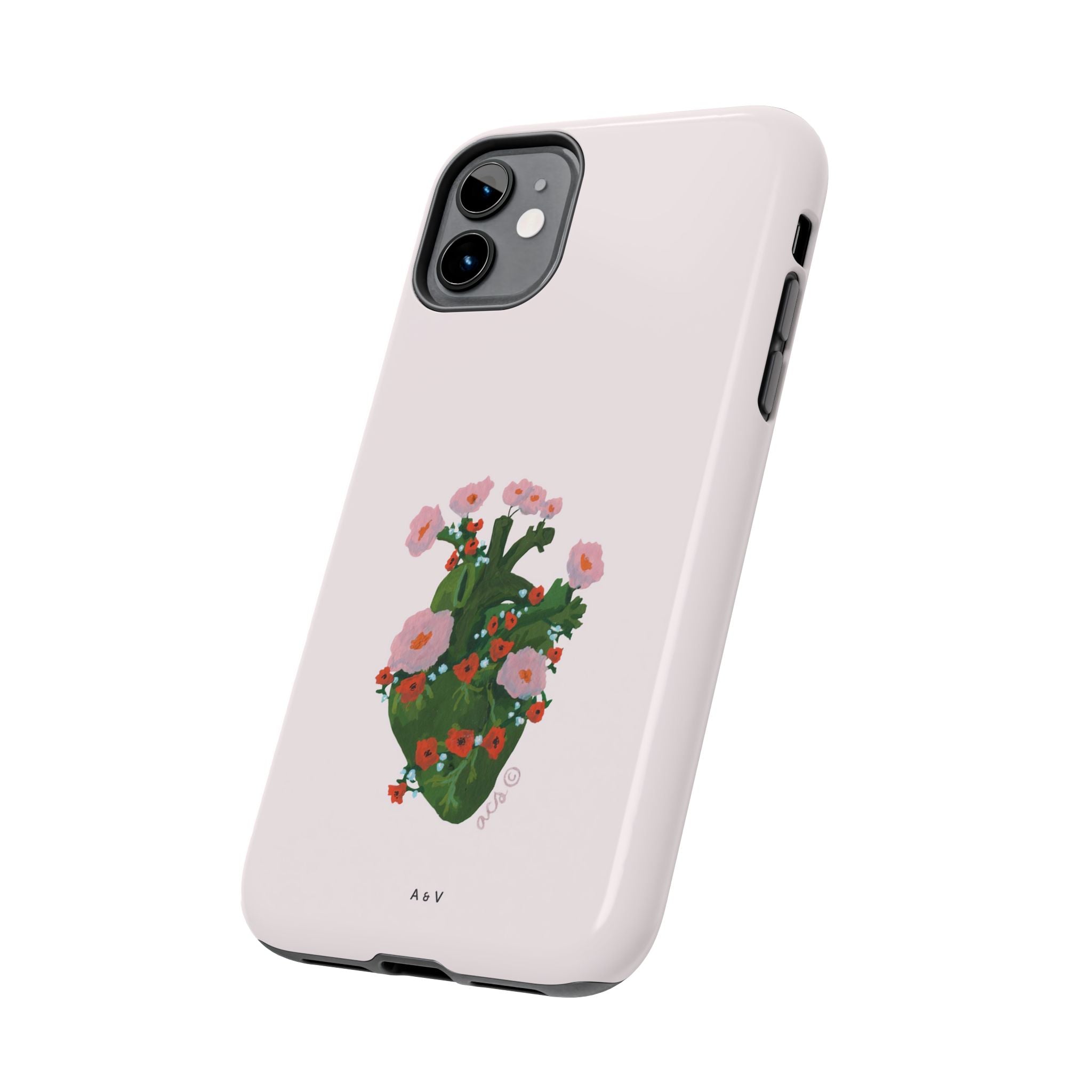 Flower Heart - Pink - Phone Case