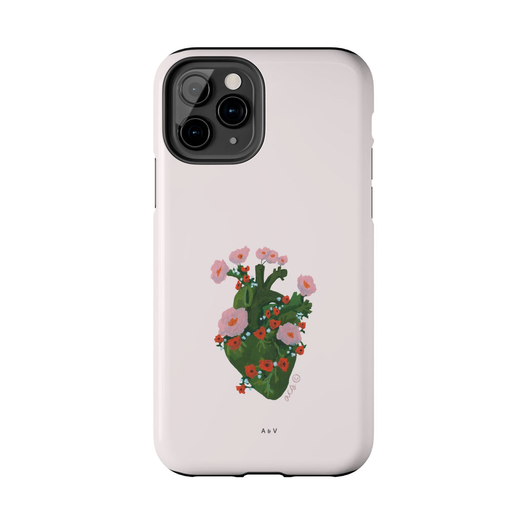 Flower Heart - Pink - Phone Case