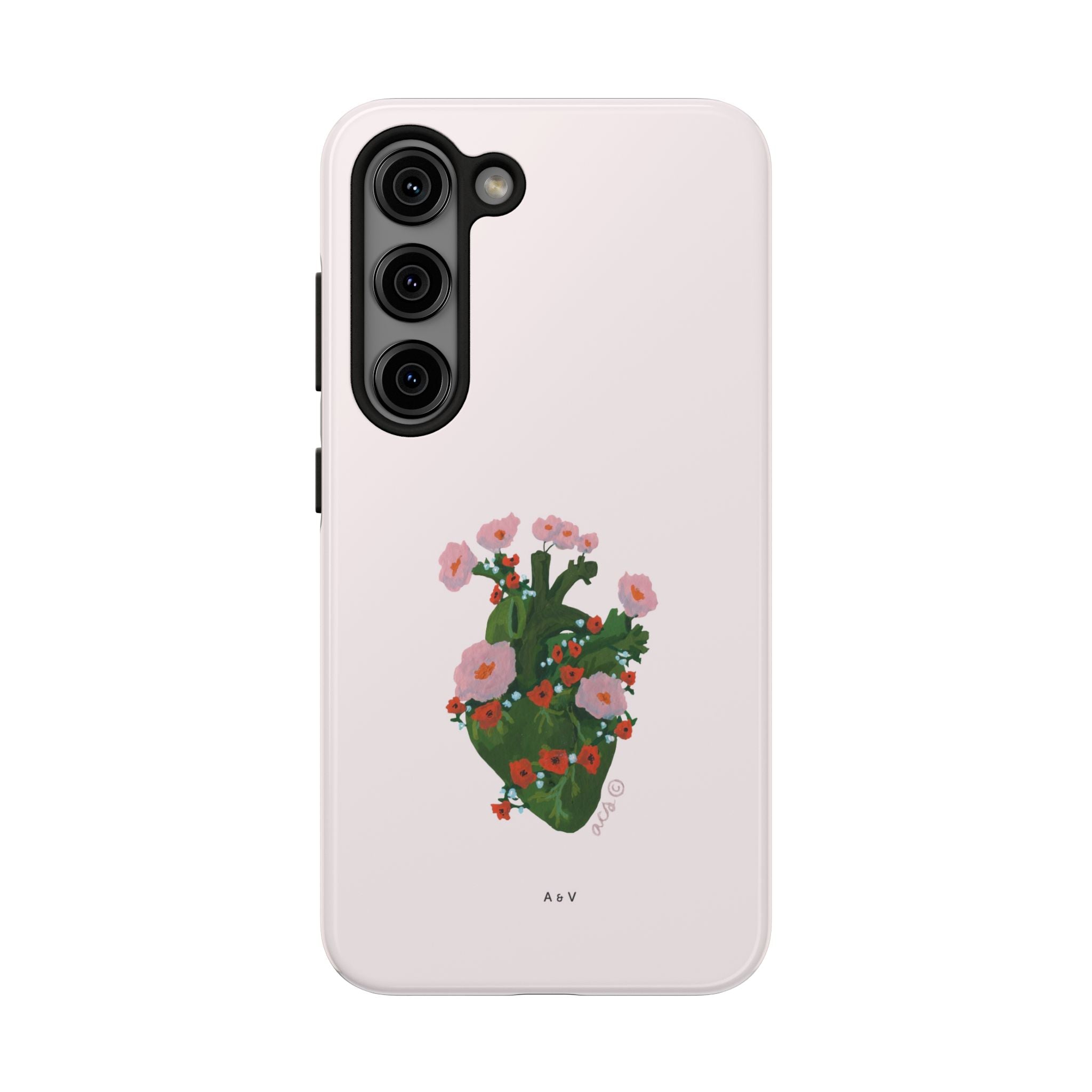 Flower Heart - Pink - Phone Case