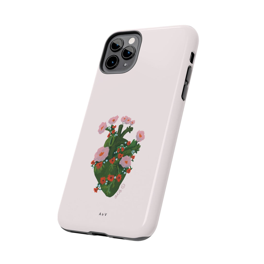 Flower Heart - Pink - Phone Case