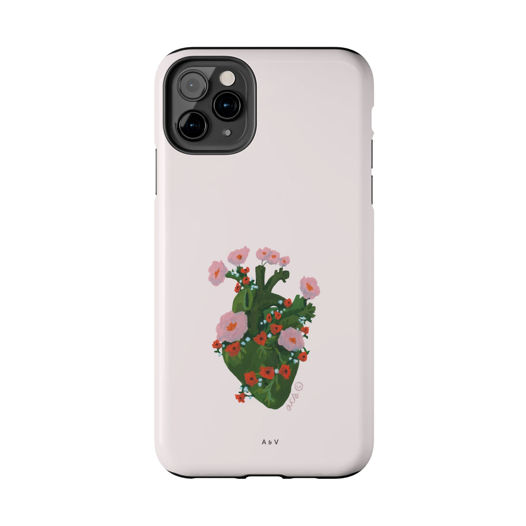 Flower Heart - Pink - Phone Case
