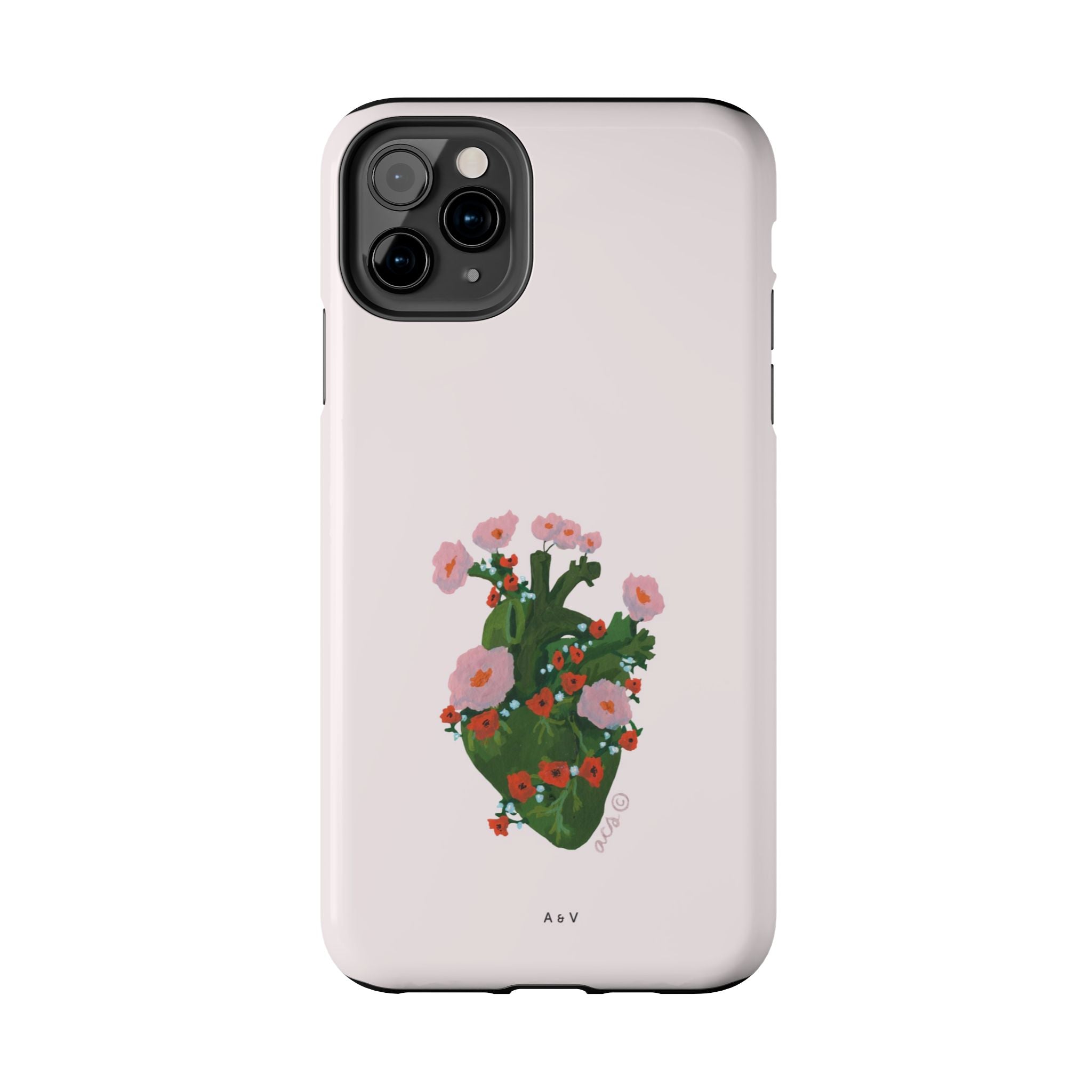 Flower Heart - Pink - Phone Case