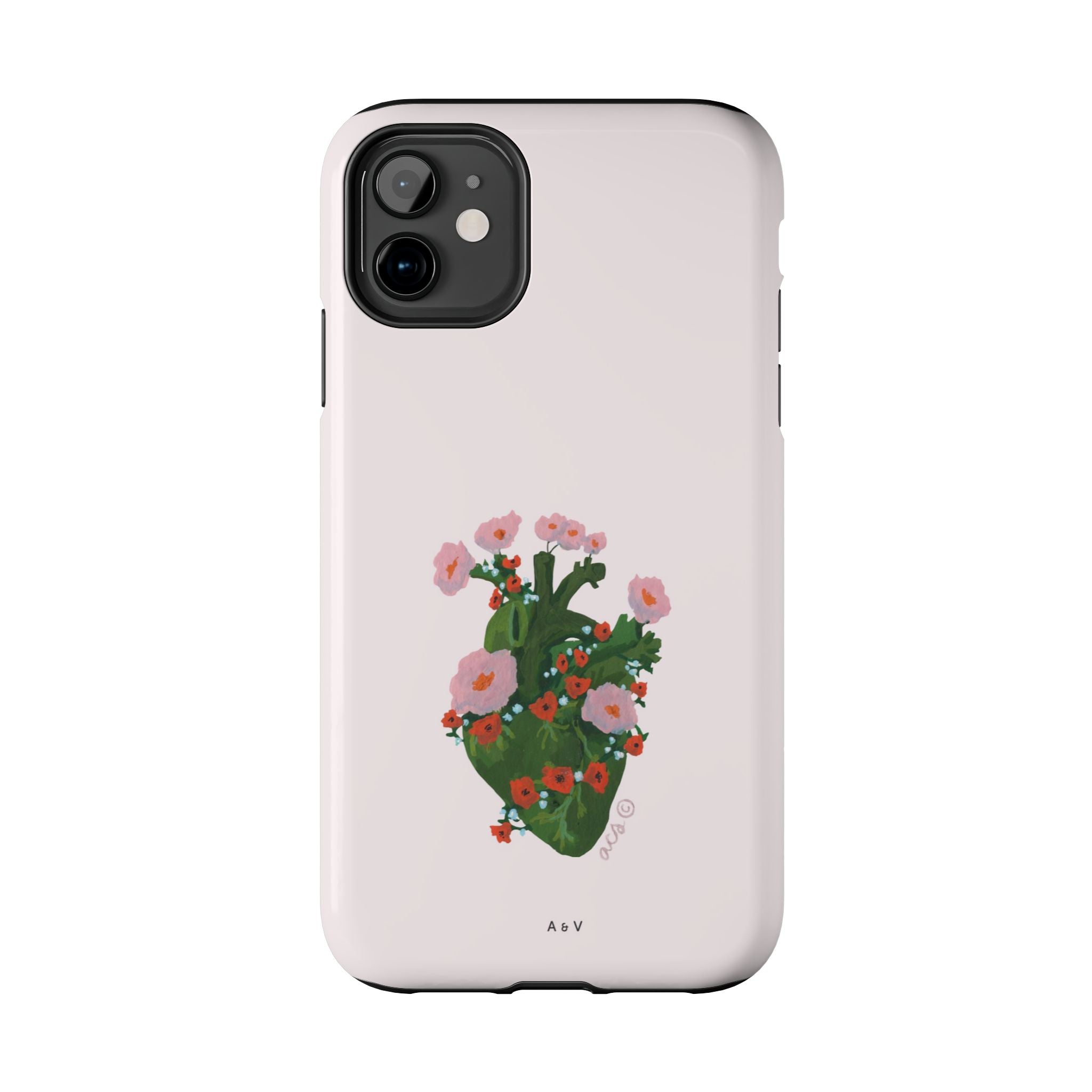 Flower Heart - Pink - Phone Case