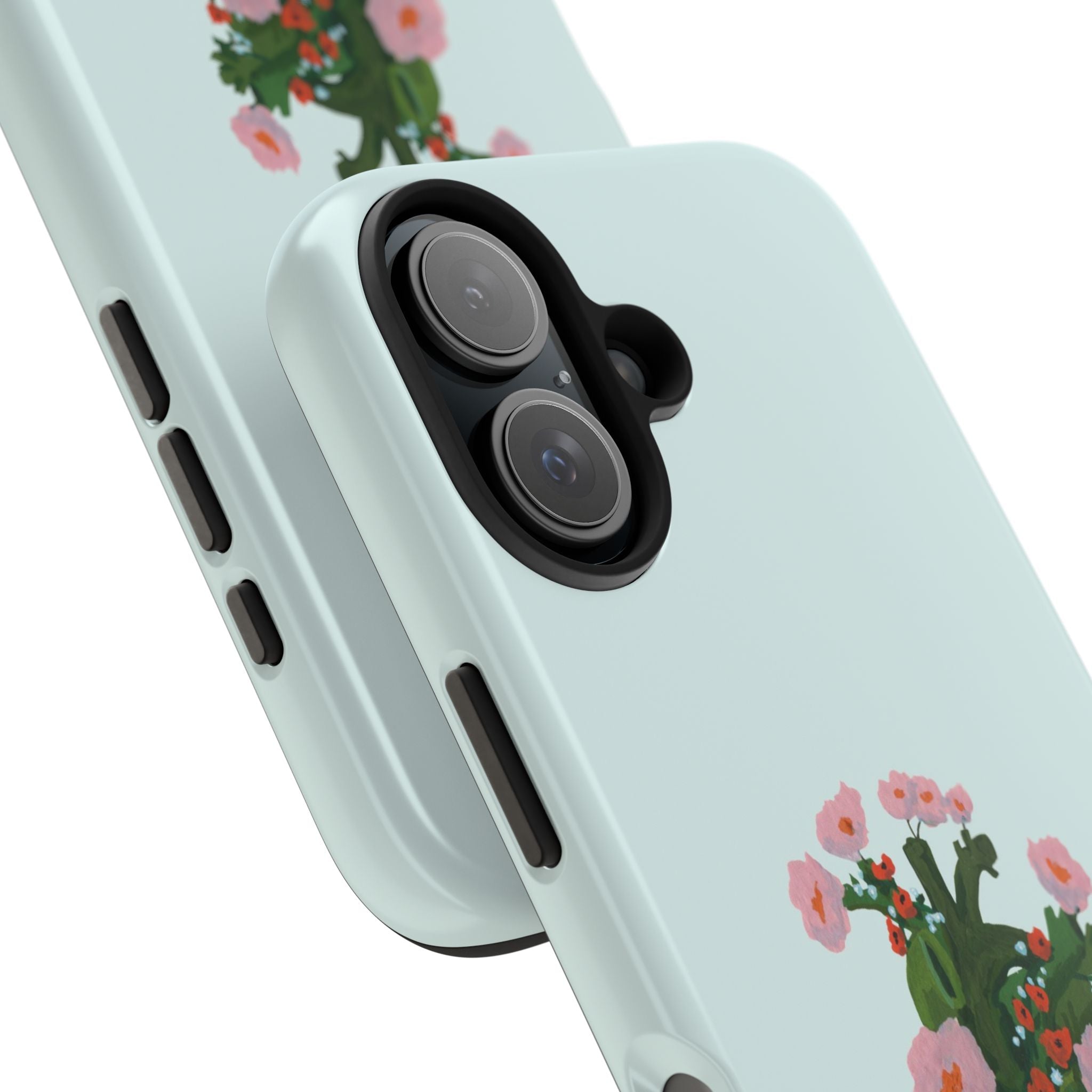 Flower Heart - Blue - Phone Case