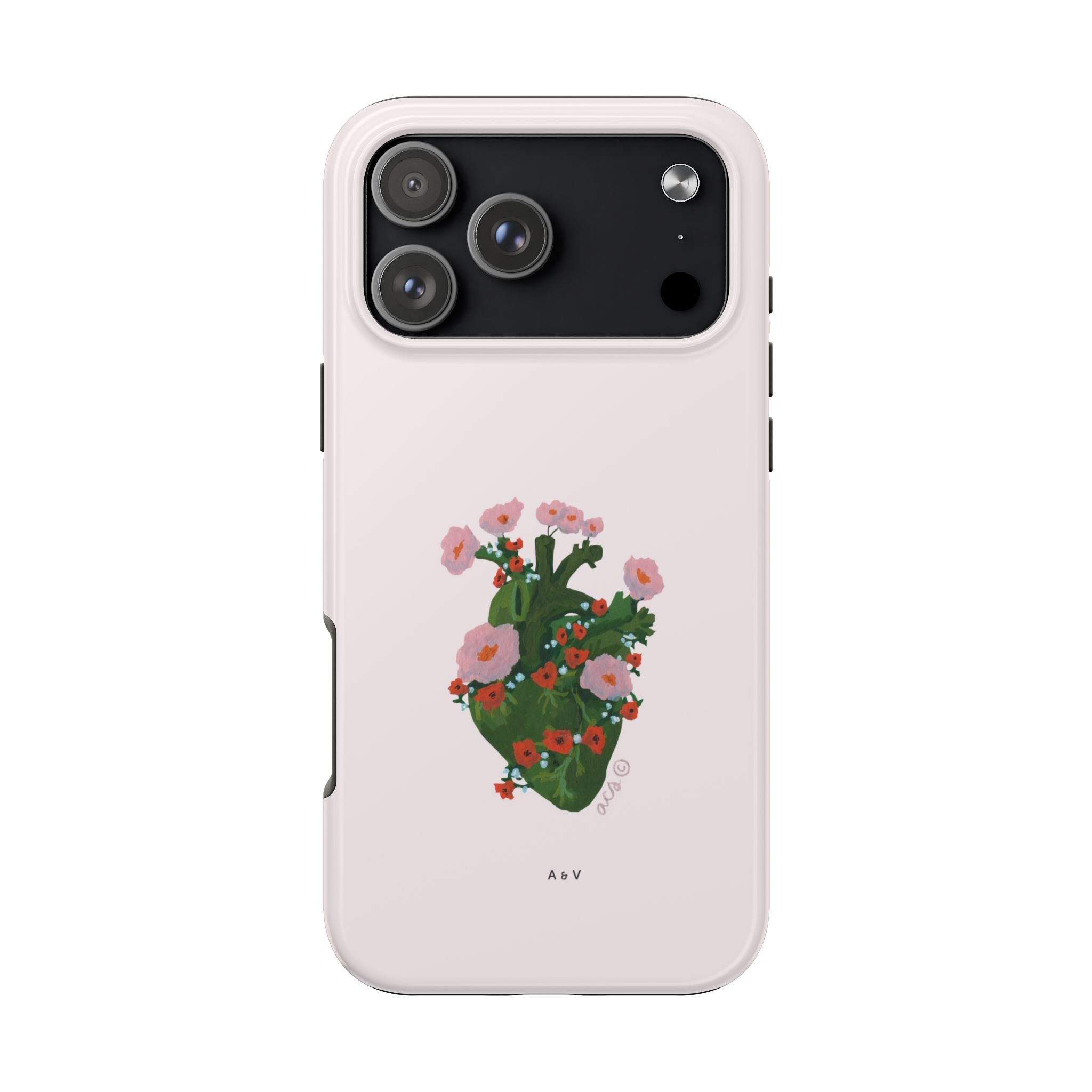 Flower Heart - Pink - Phone Case