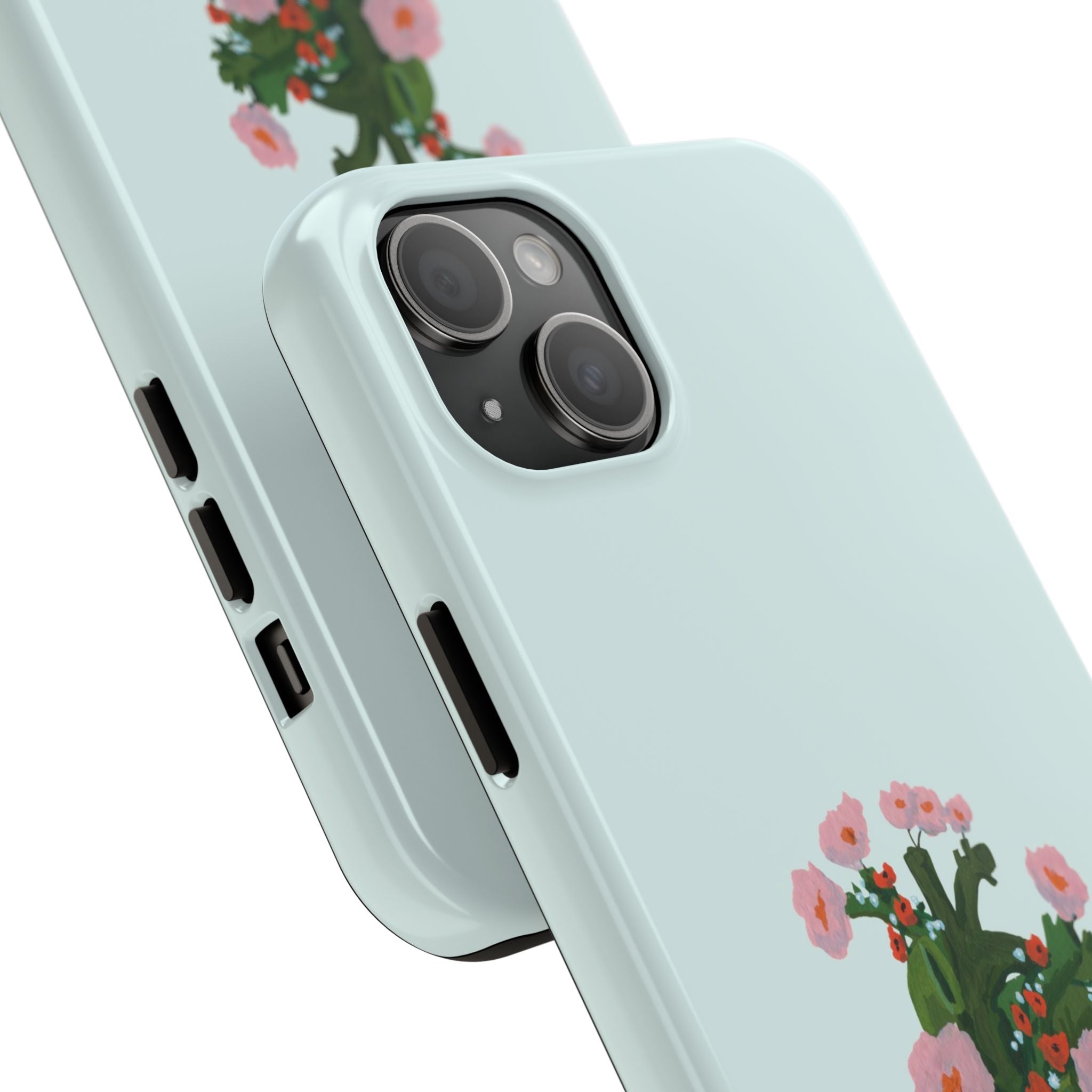 Flower Heart - Blue - Phone Case