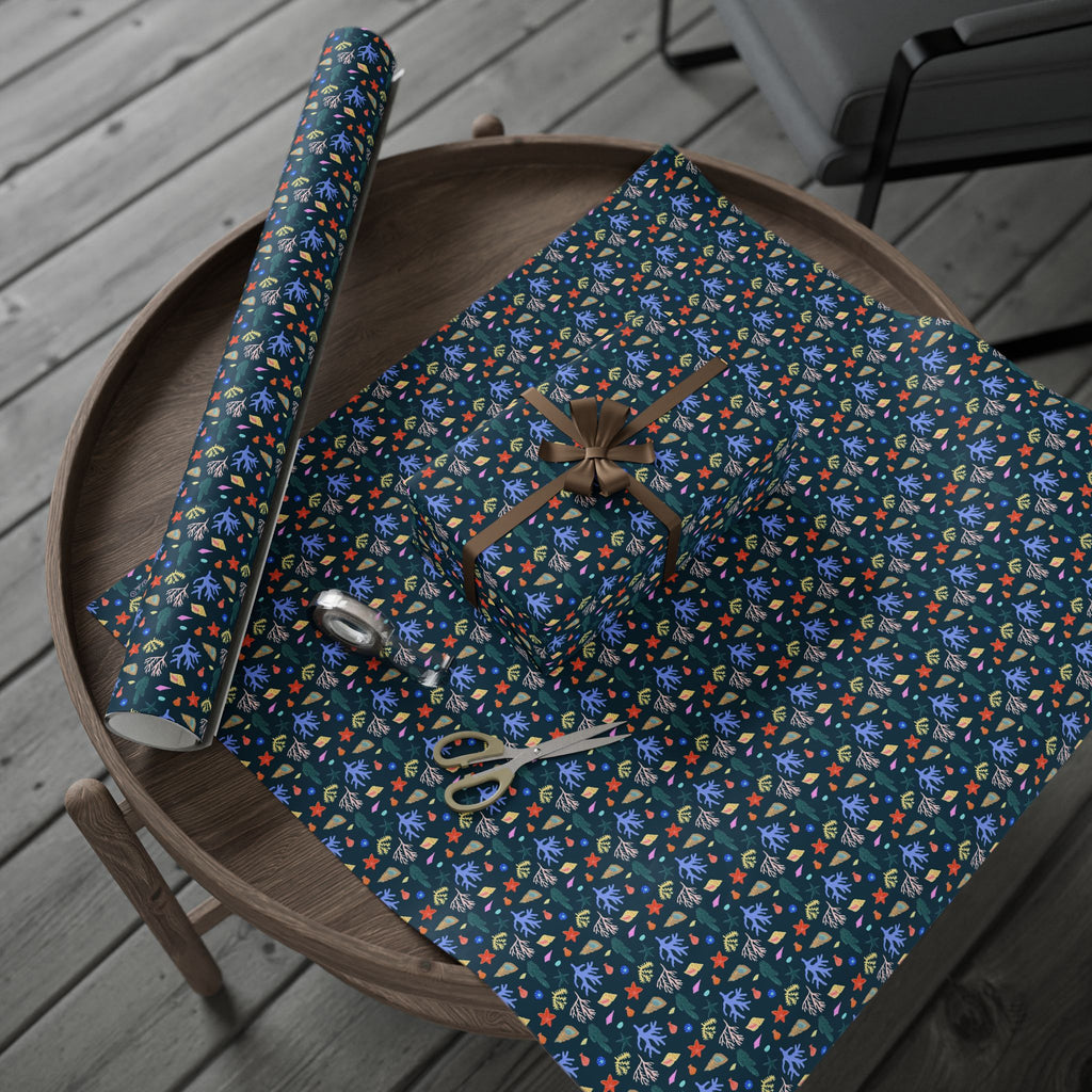 Ocean Coral  Wrapping Paper Roll