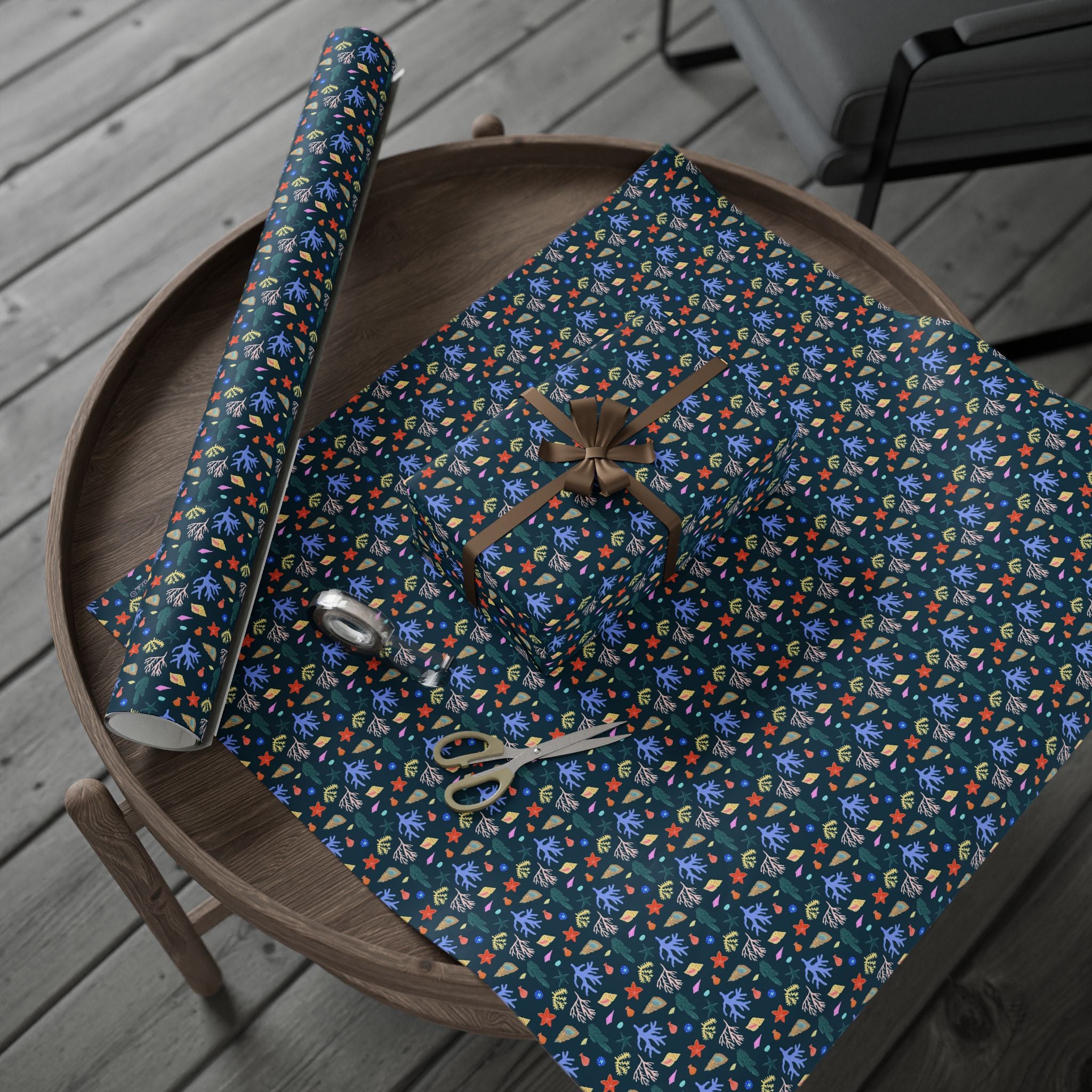 Ocean Coral  Wrapping Paper Roll