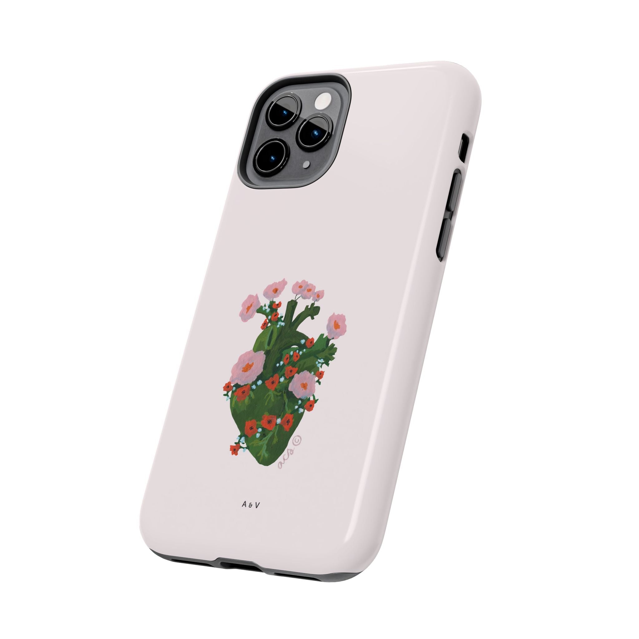 Flower Heart - Pink - Phone Case