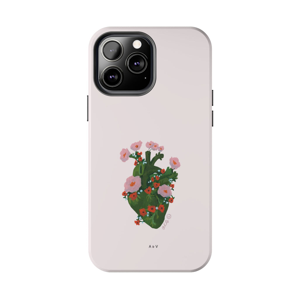 Flower Heart - Pink - Phone Case