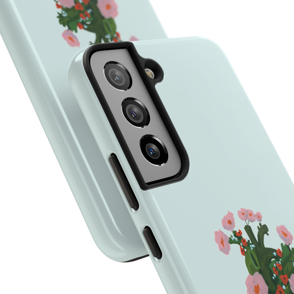 Flower Heart - Blue - Phone Case