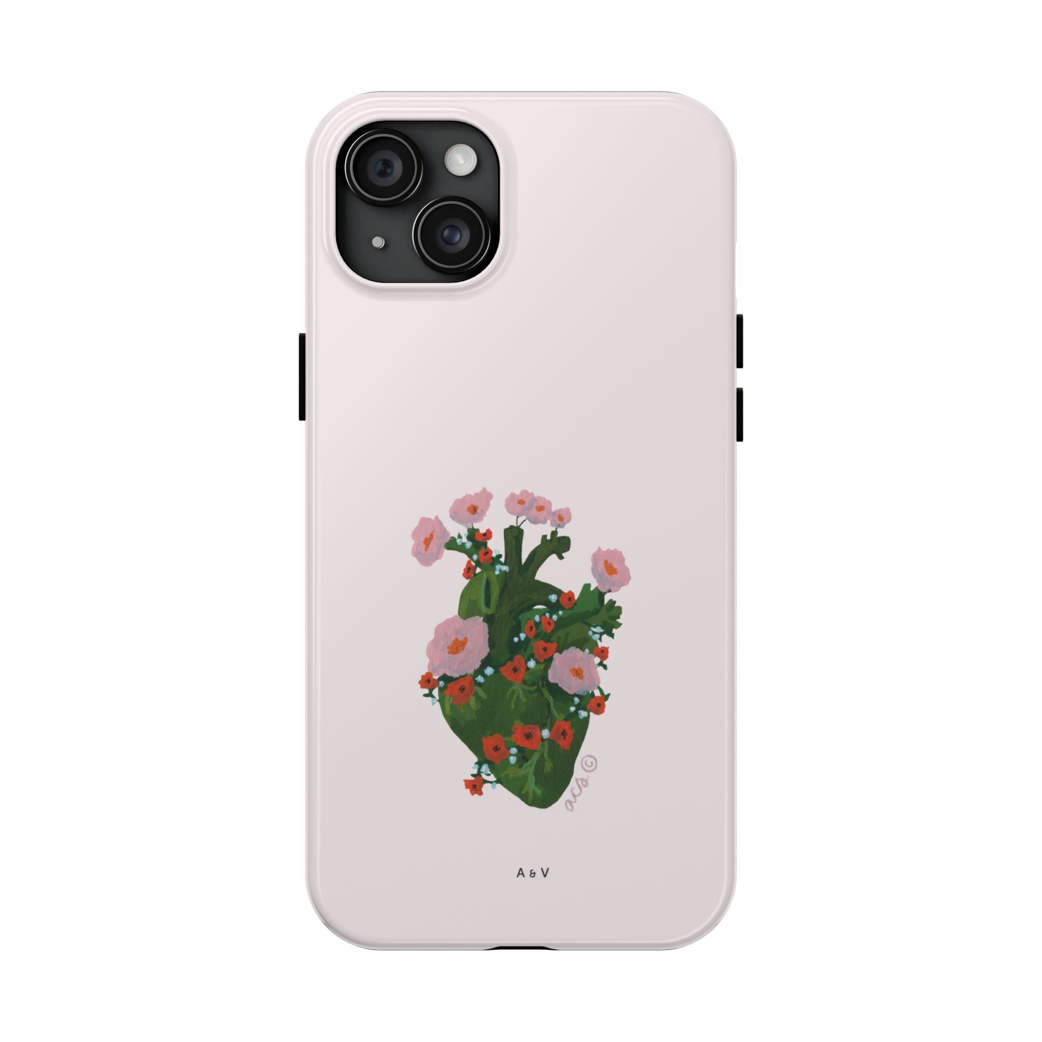 Flower Heart - Pink - Phone Case