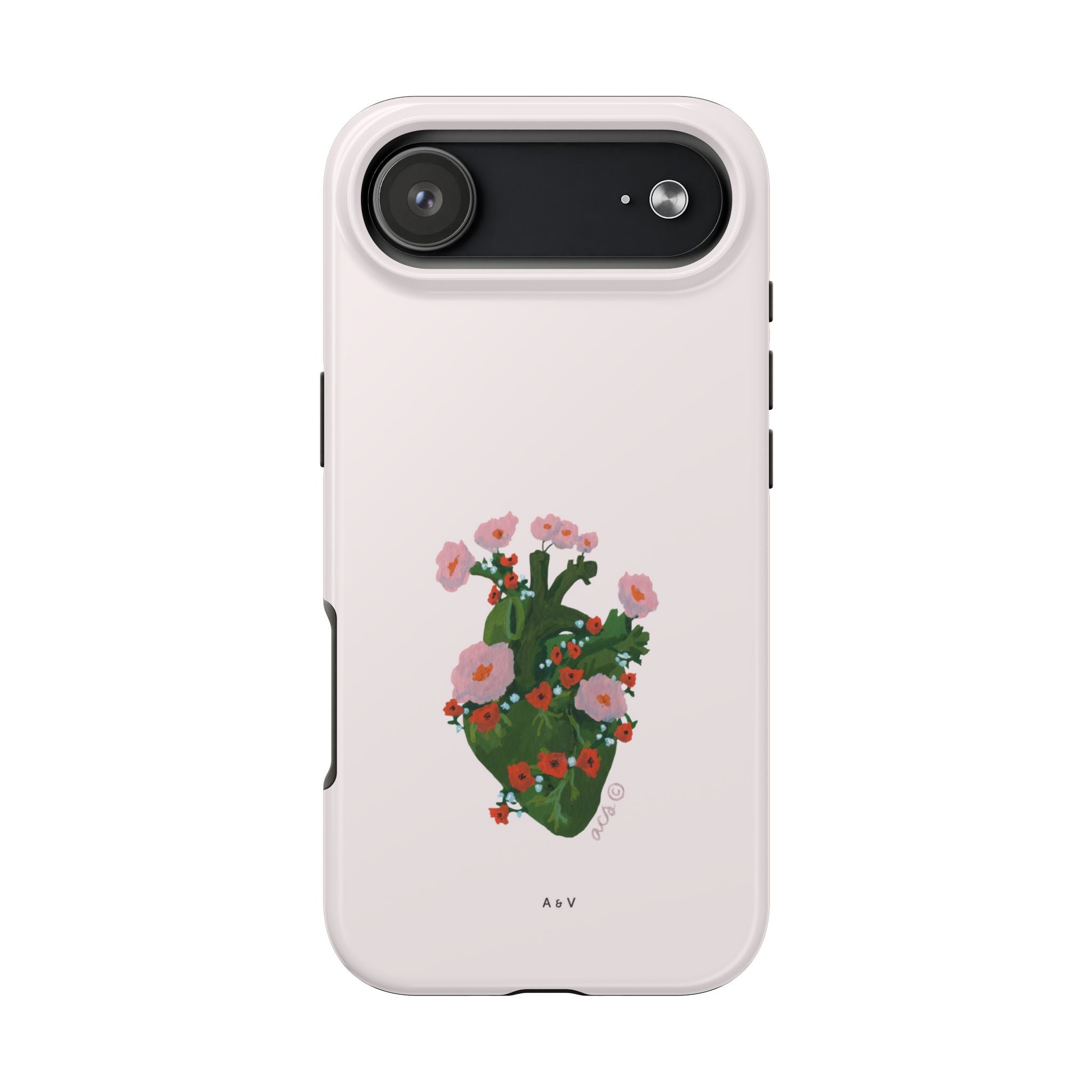 Flower Heart - Pink - Phone Case