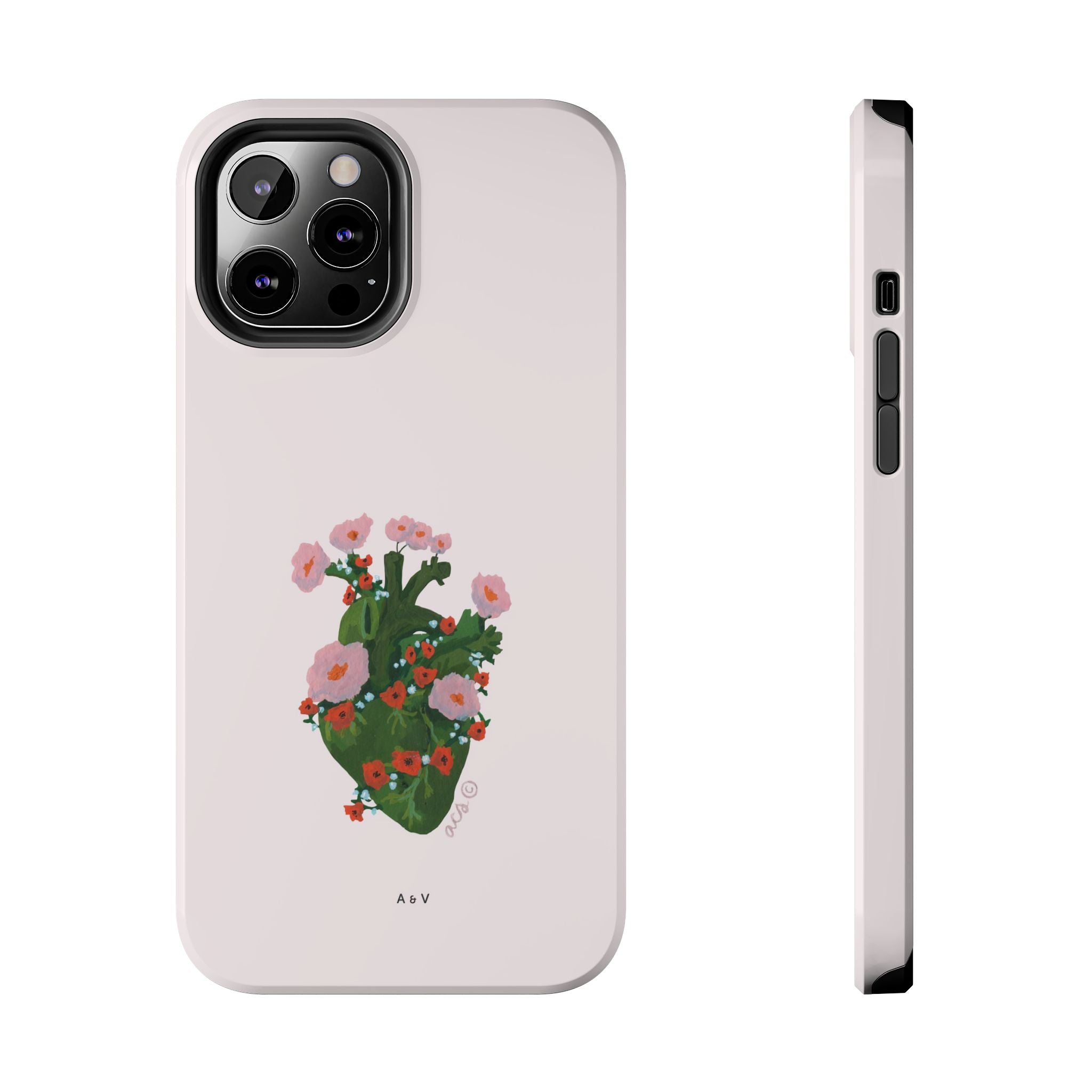 Flower Heart - Pink - Phone Case