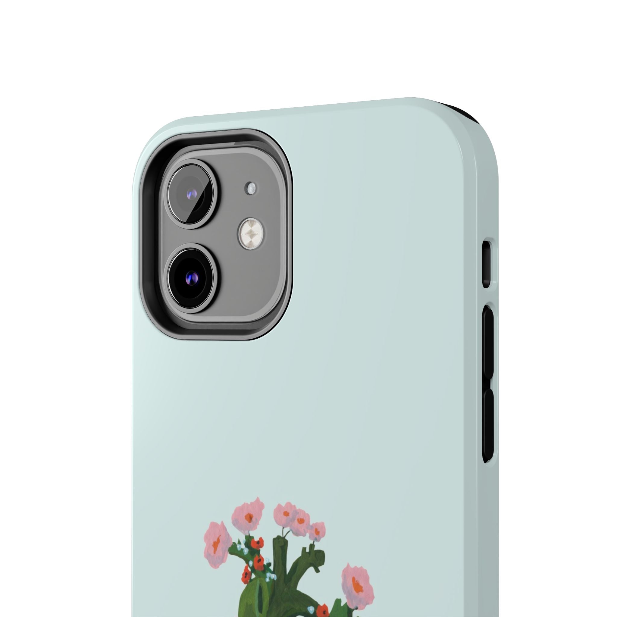 Flower Heart - Blue - Phone Case