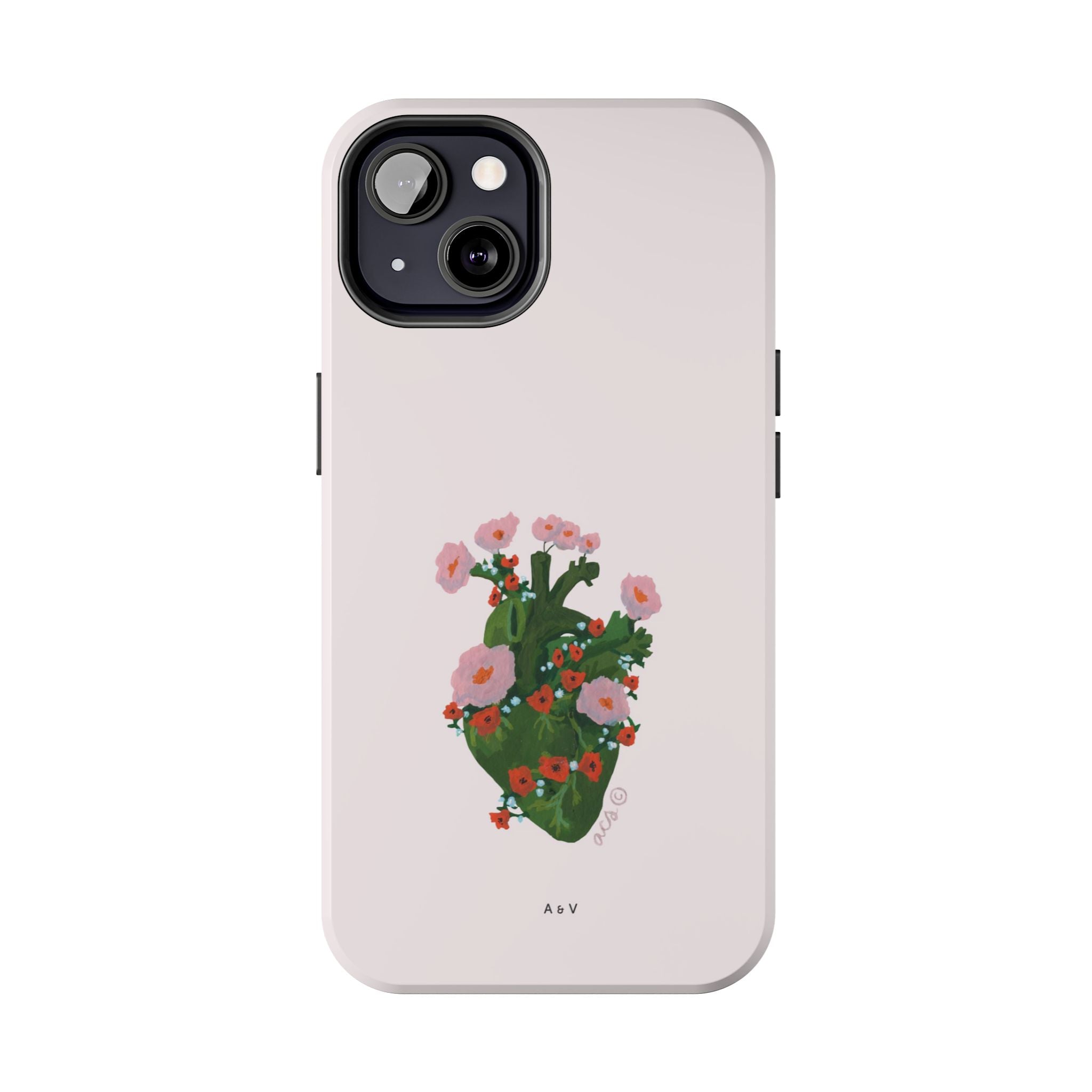 Flower Heart - Pink - Phone Case