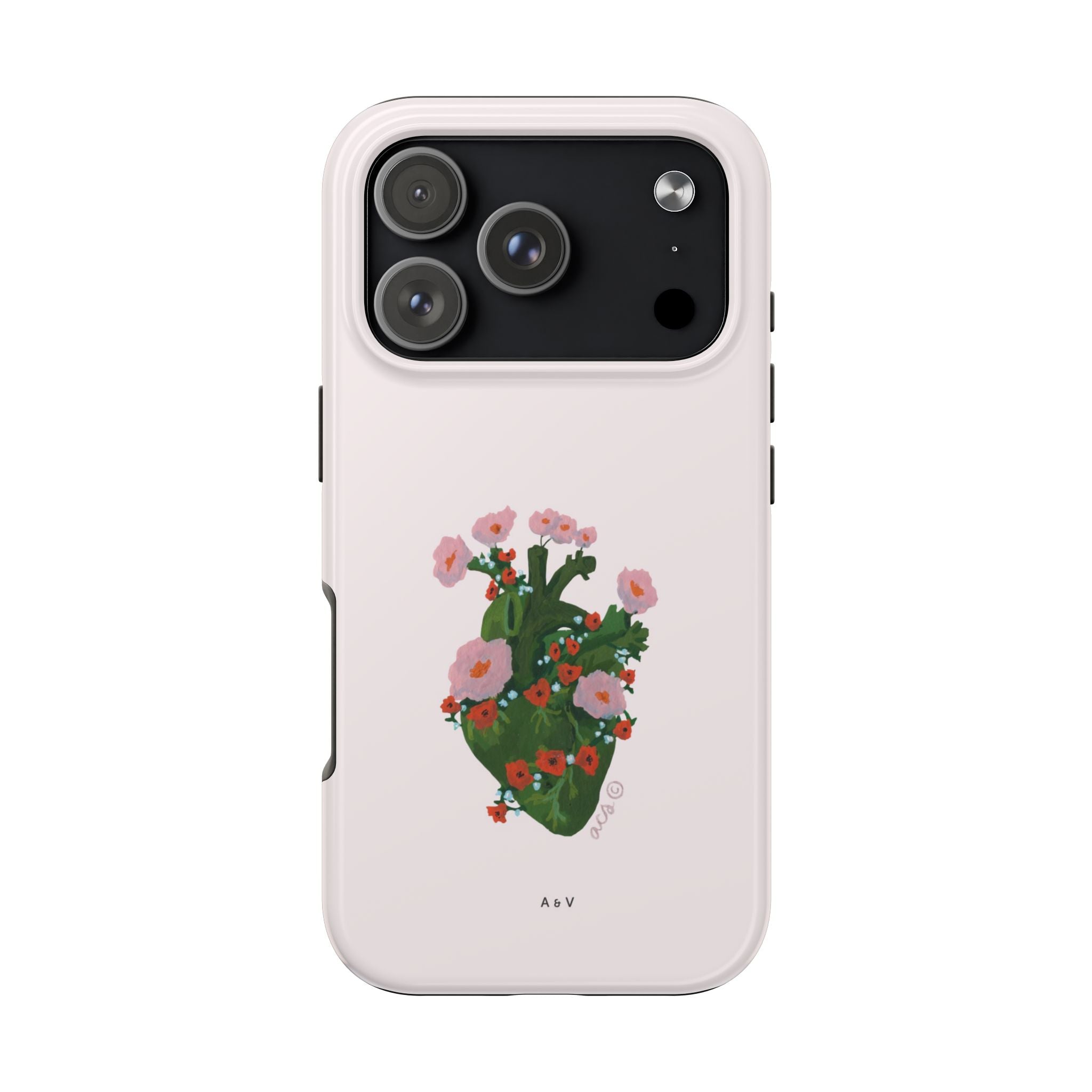 Flower Heart - Pink - Phone Case