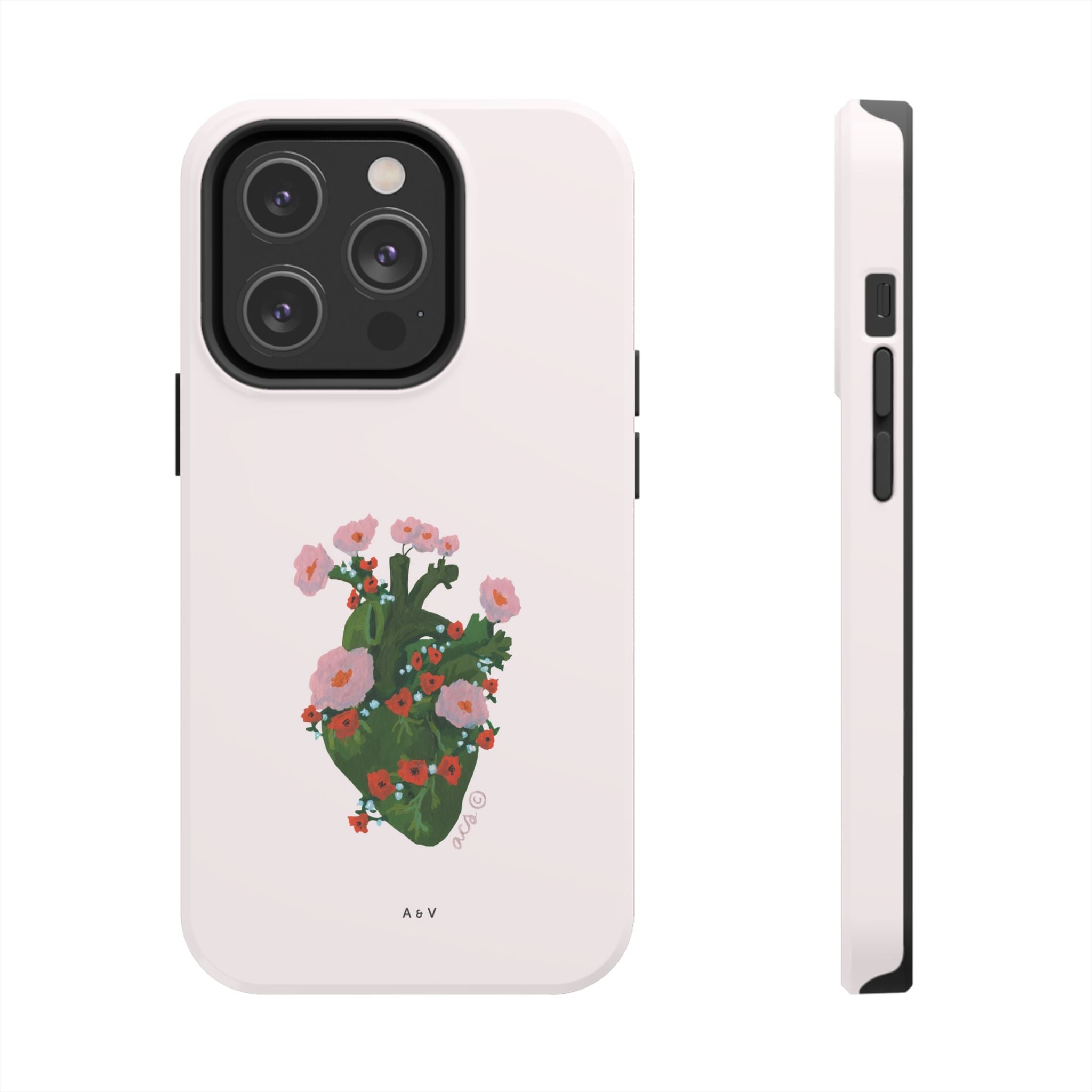 Flower Heart - Pink - Phone Case
