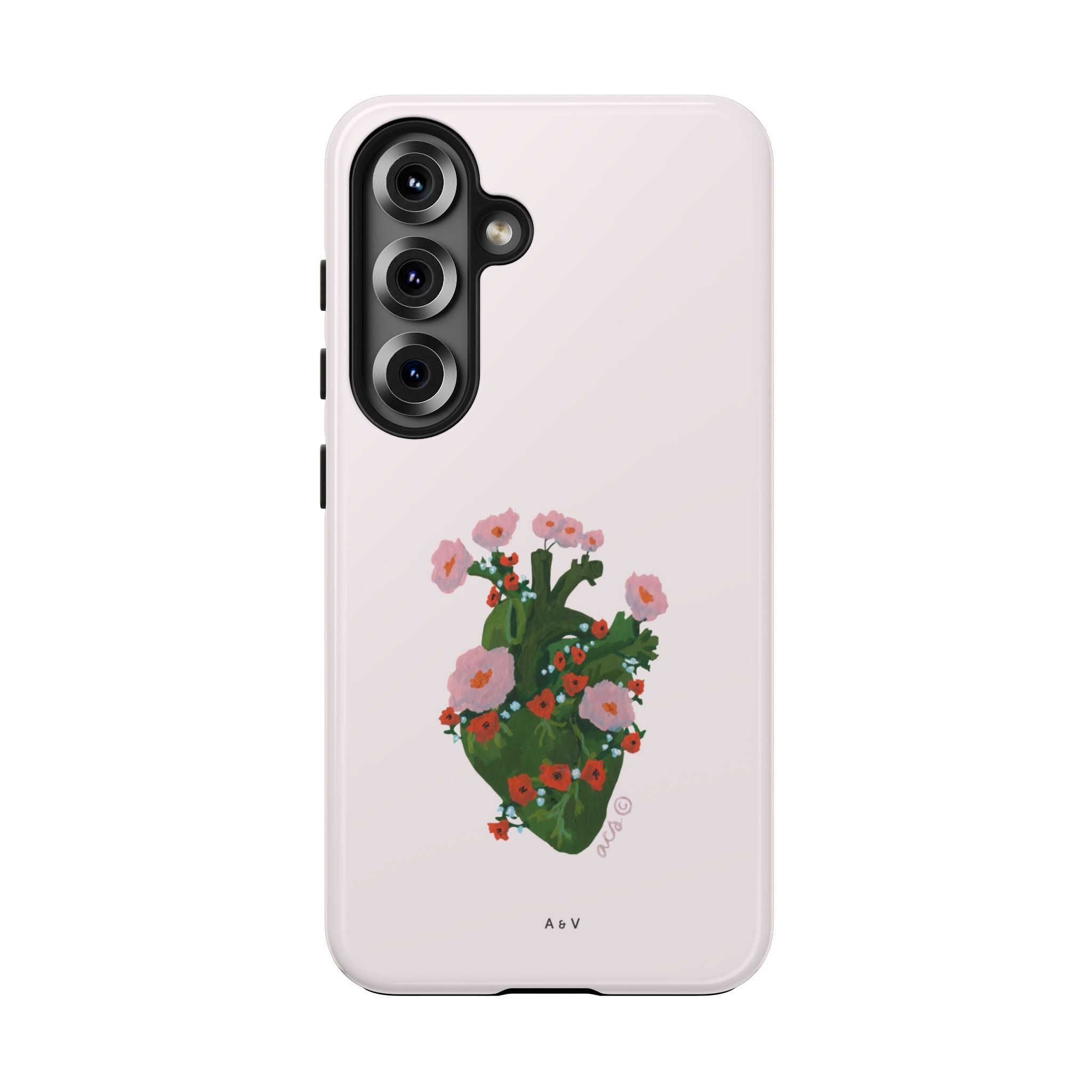 Flower Heart - Pink - Phone Case
