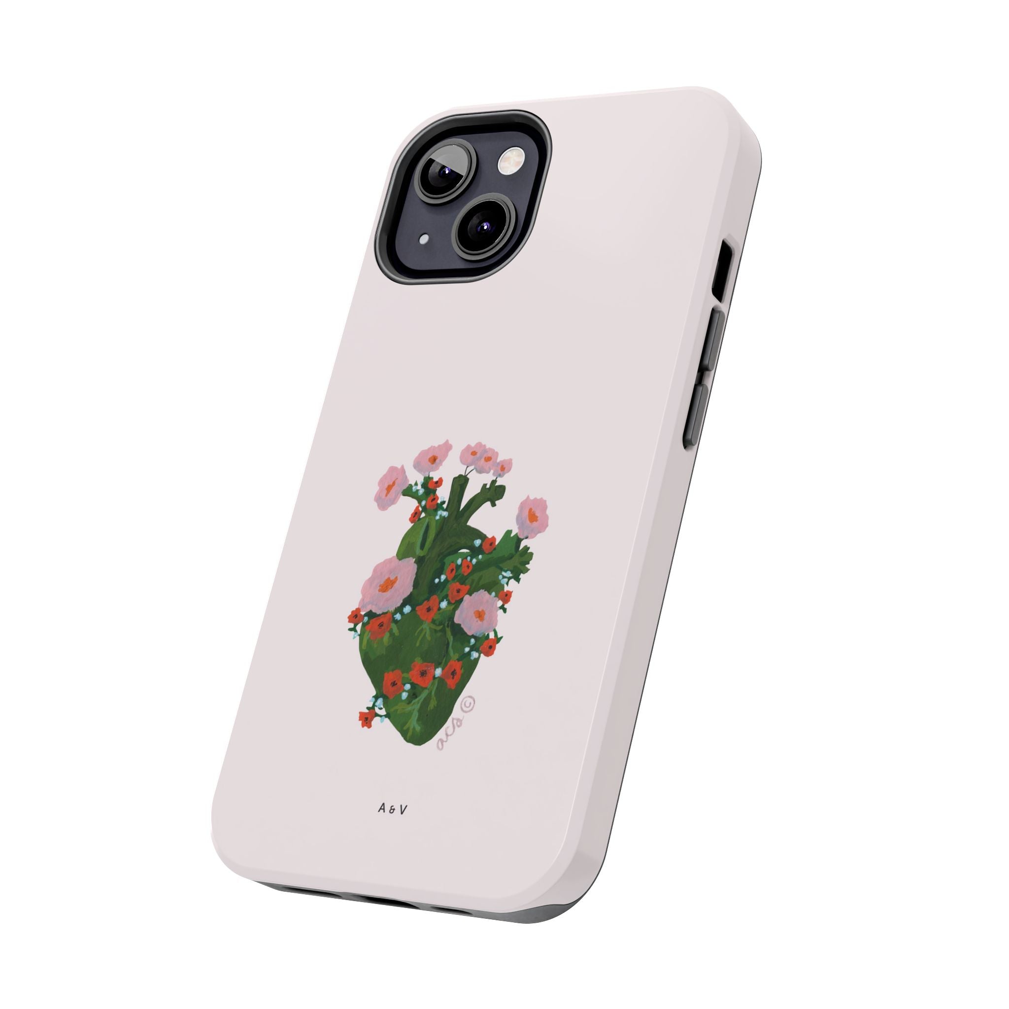 Flower Heart - Pink - Phone Case