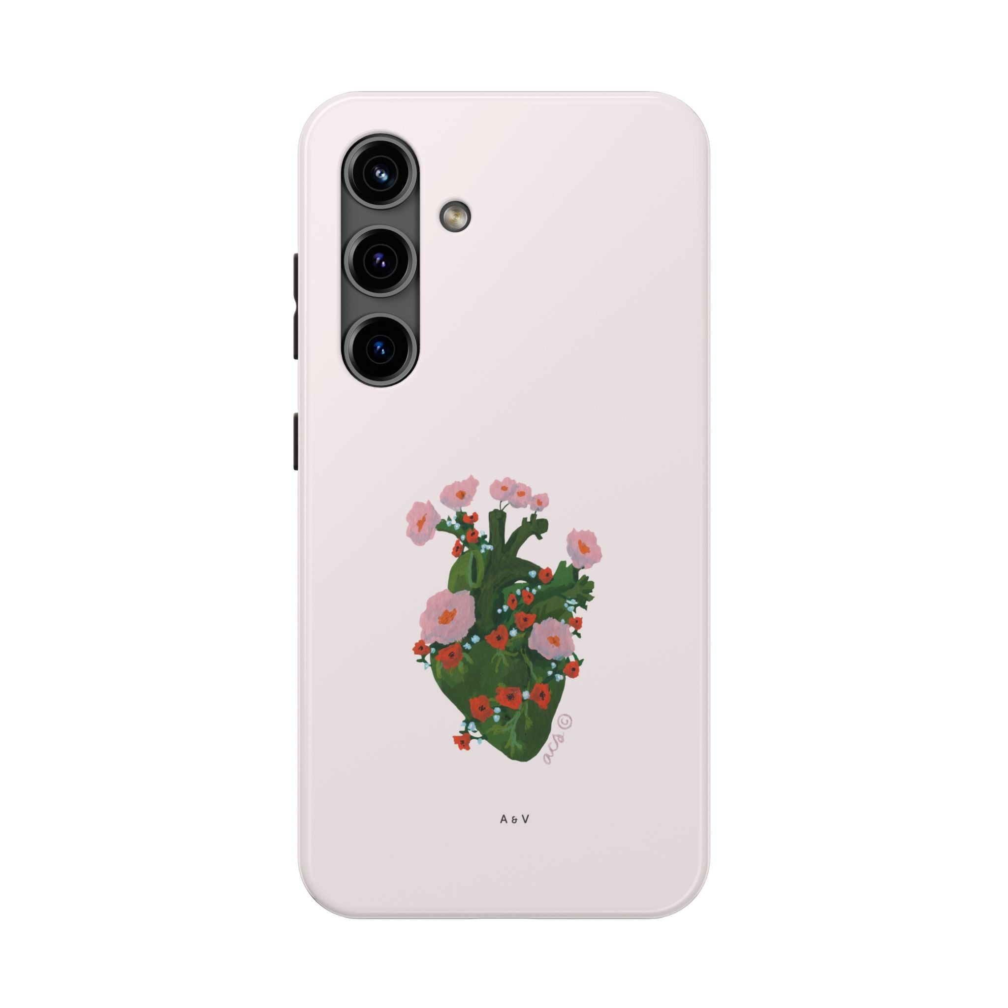 Flower Heart - Pink - Phone Case