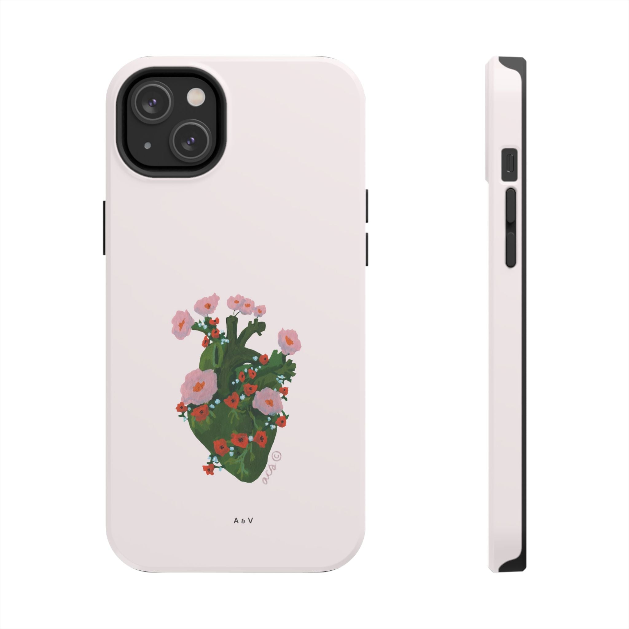 Flower Heart - Pink - Phone Case