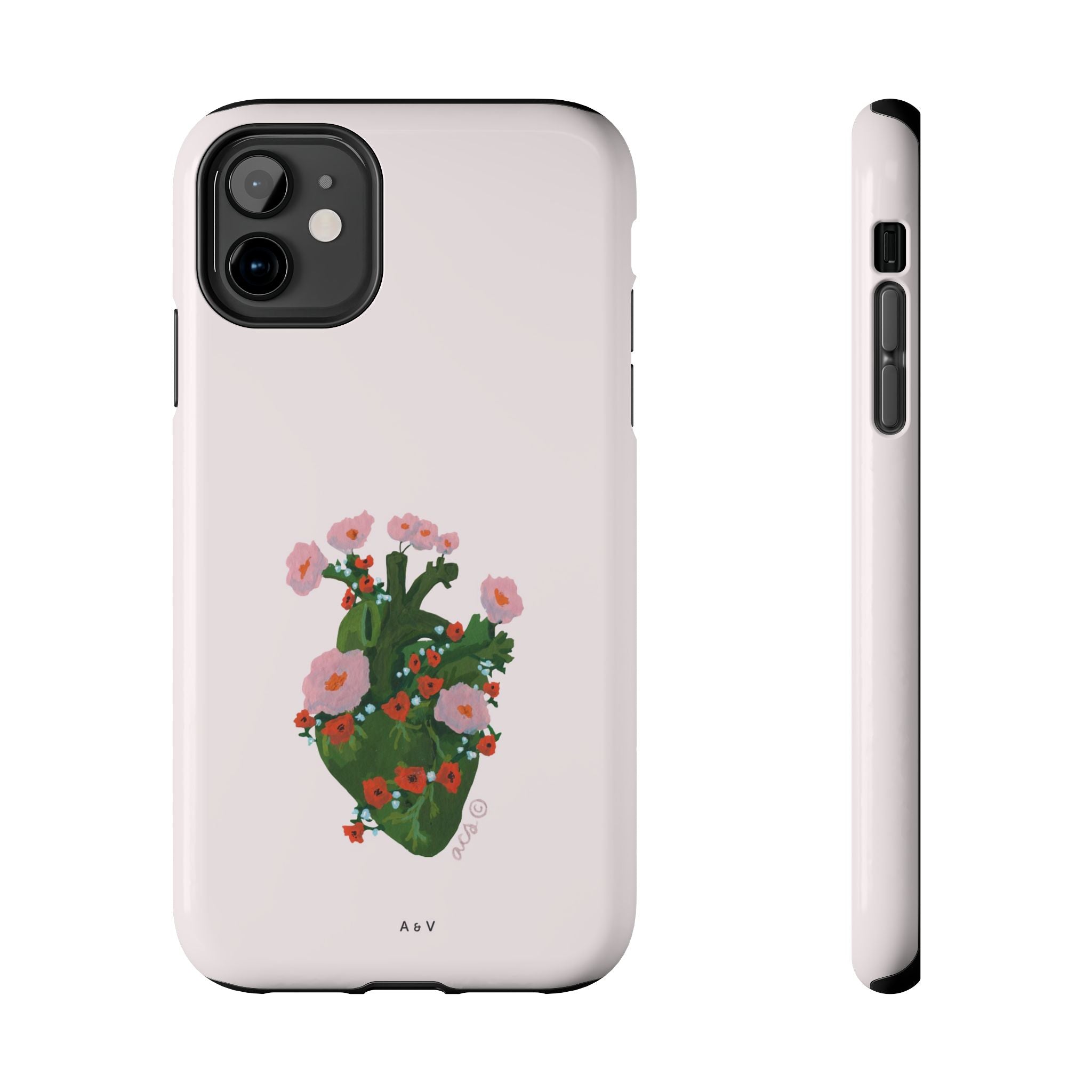 Flower Heart - Pink - Phone Case