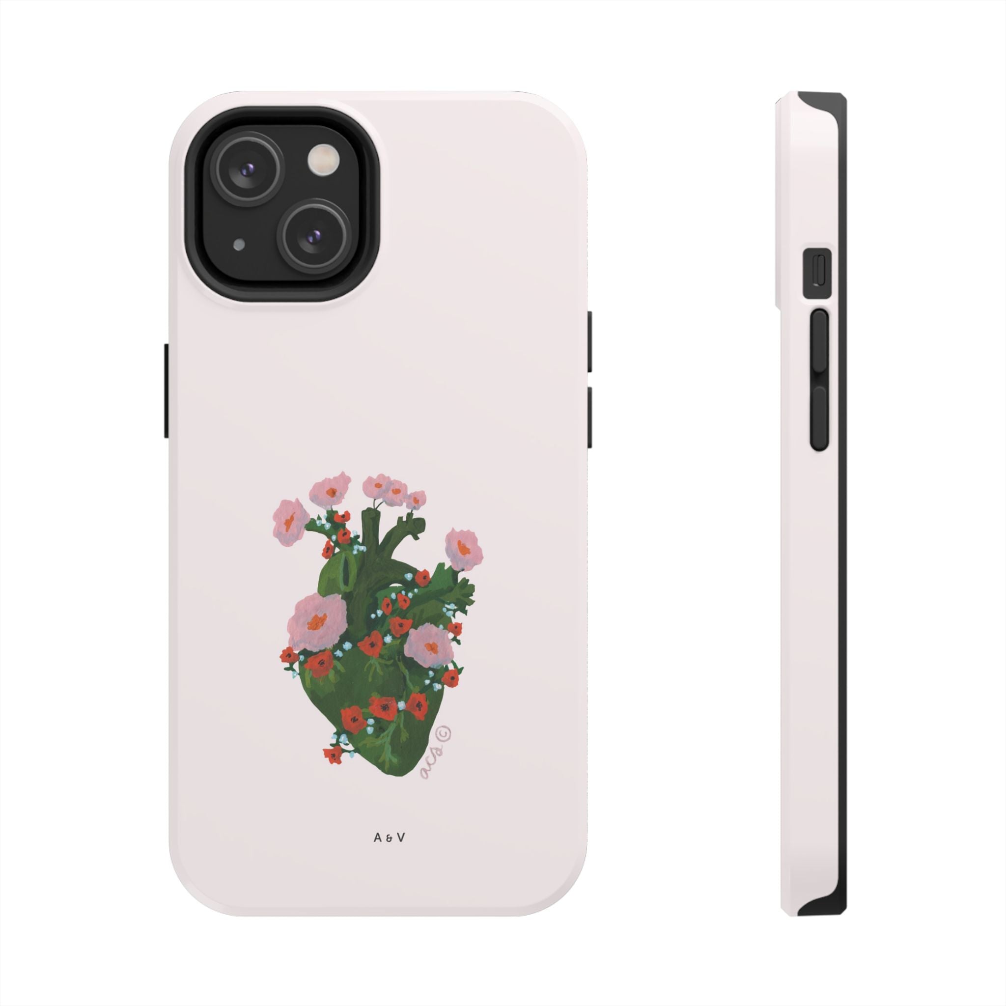 Flower Heart - Pink - Phone Case
