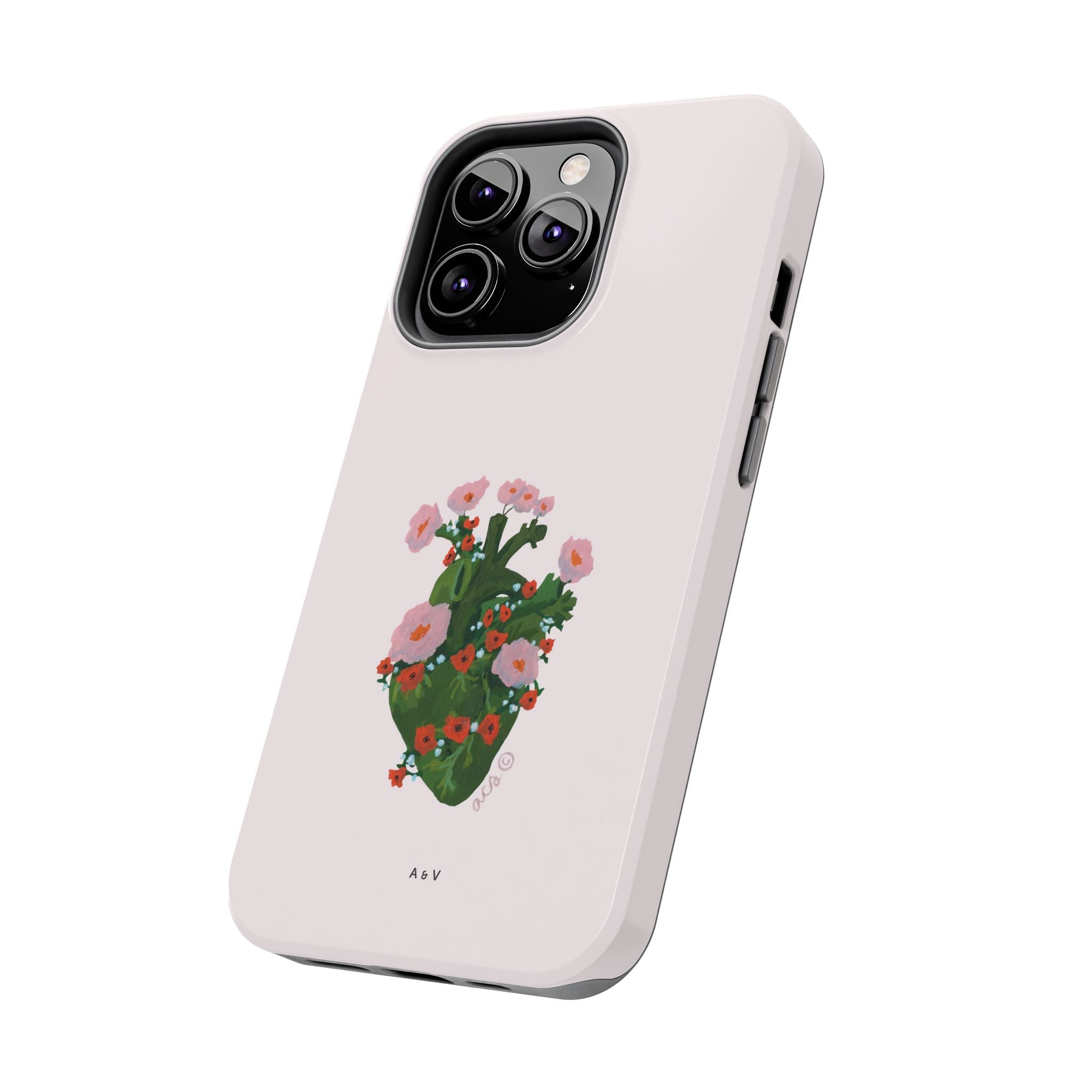 Flower Heart - Pink - Phone Case
