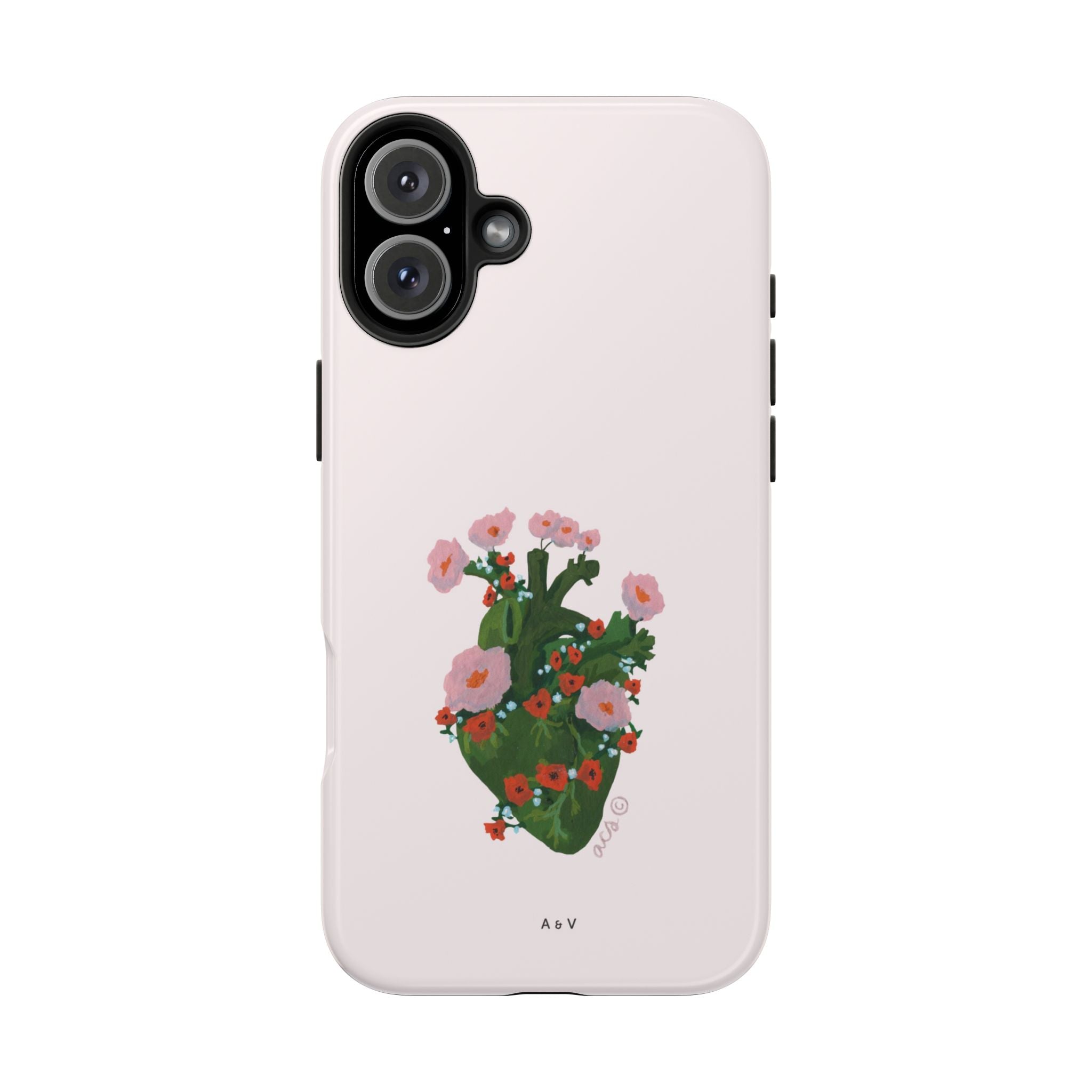 Flower Heart - Pink - Phone Case