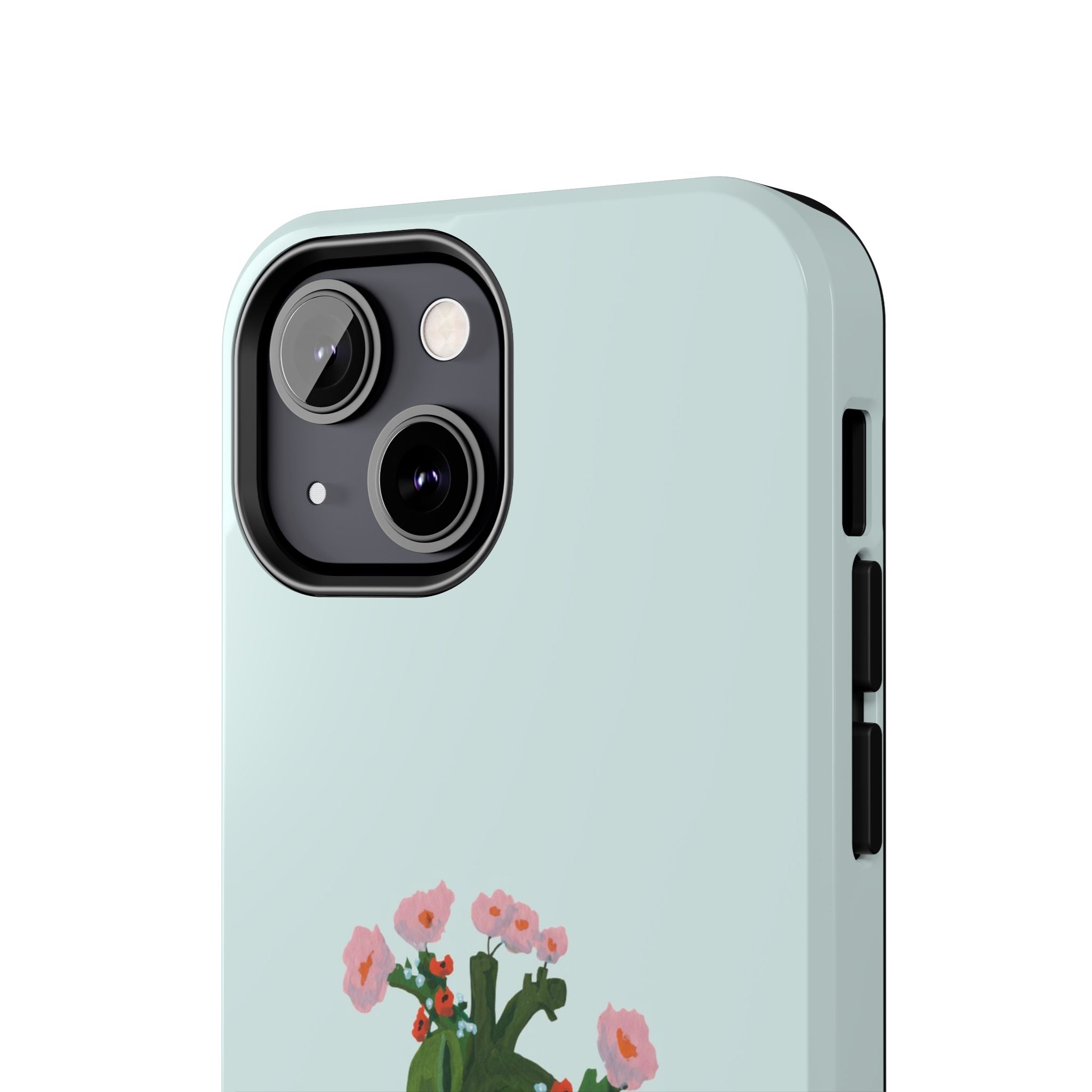 Flower Heart - Blue - Phone Case