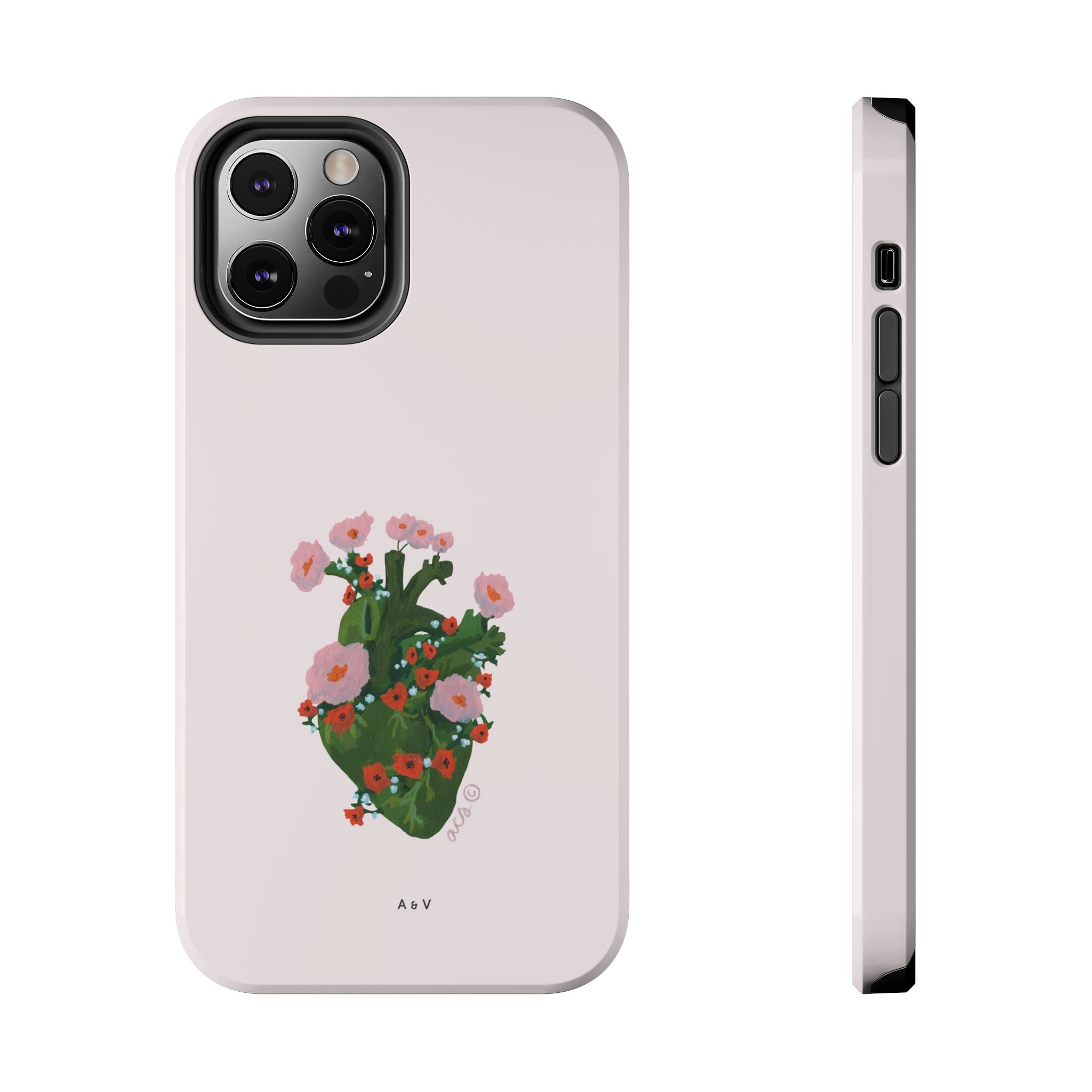Flower Heart - Pink - Phone Case