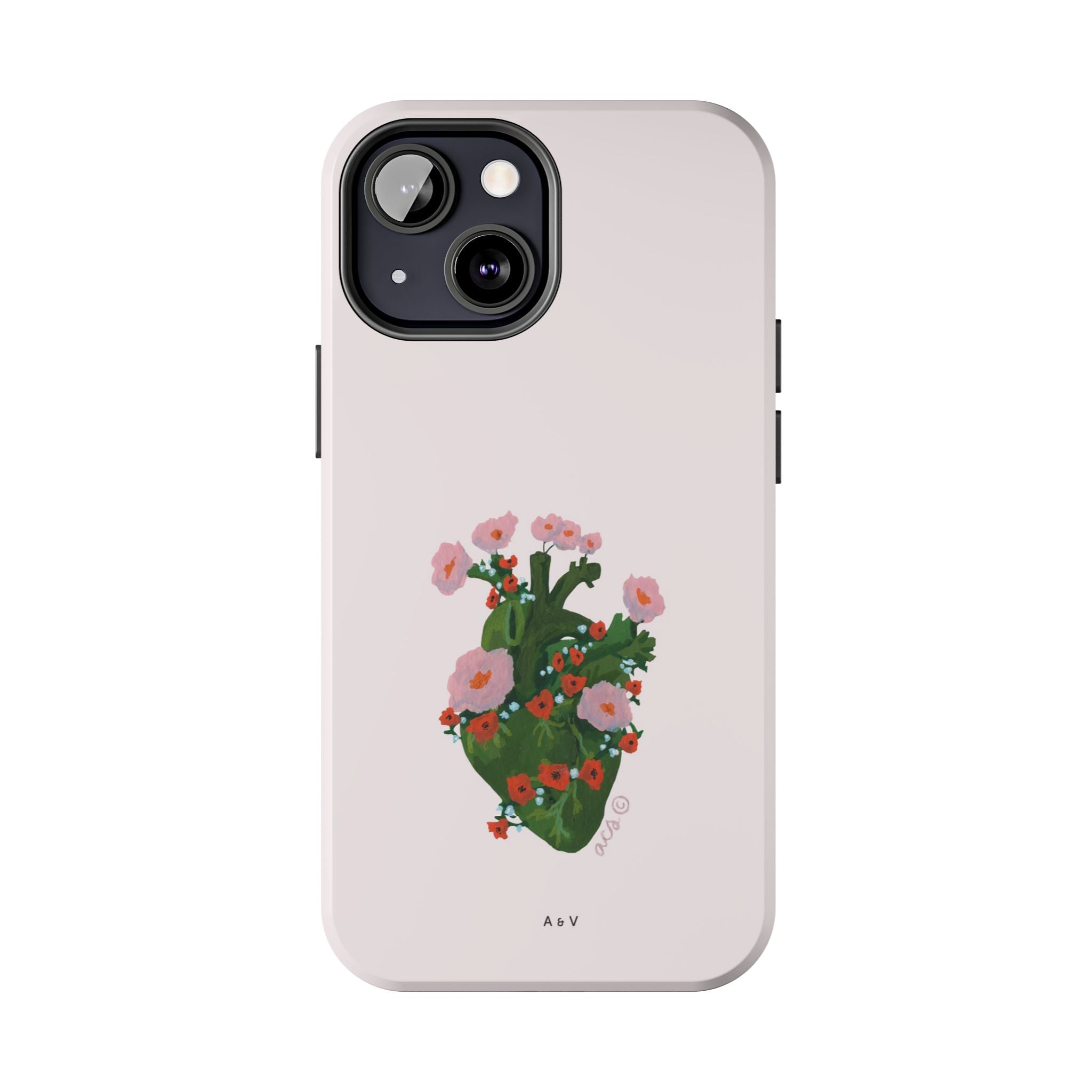 Flower Heart - Pink - Phone Case