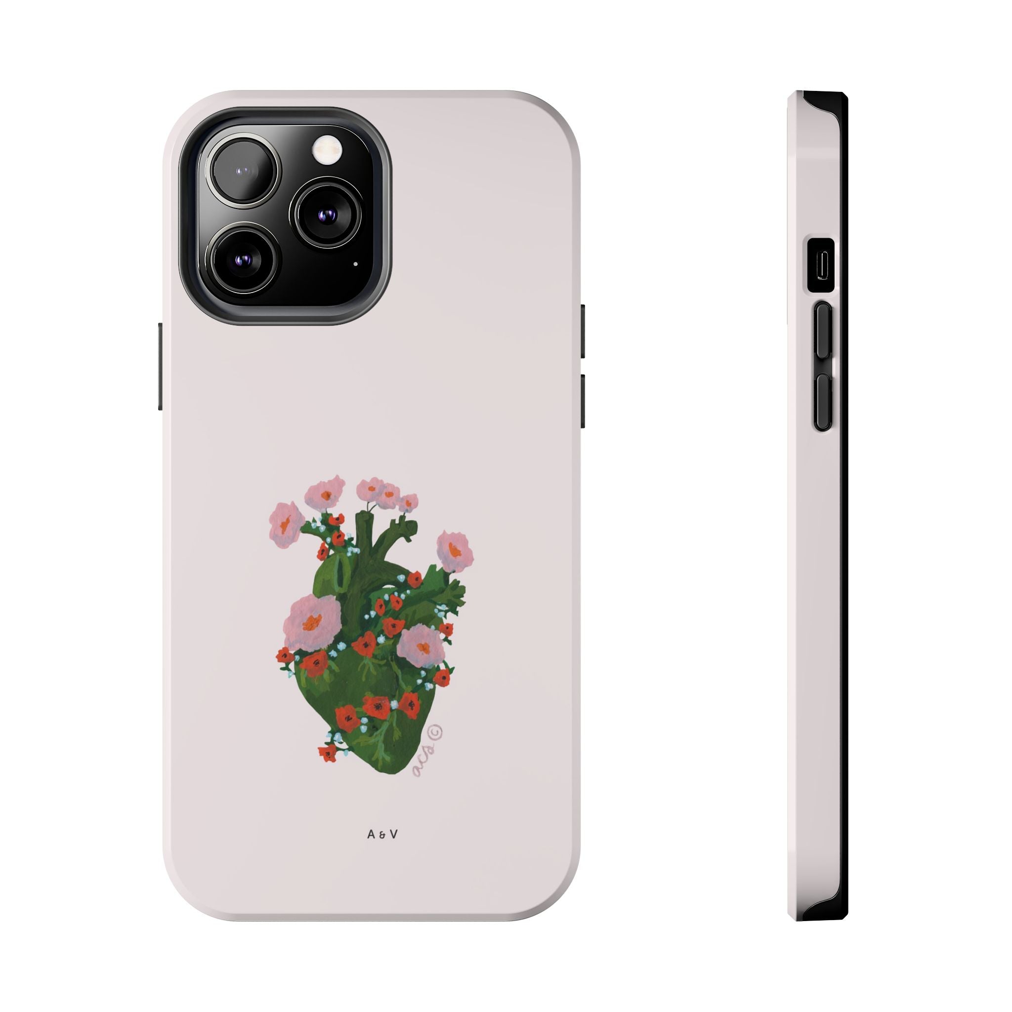 Flower Heart - Pink - Phone Case