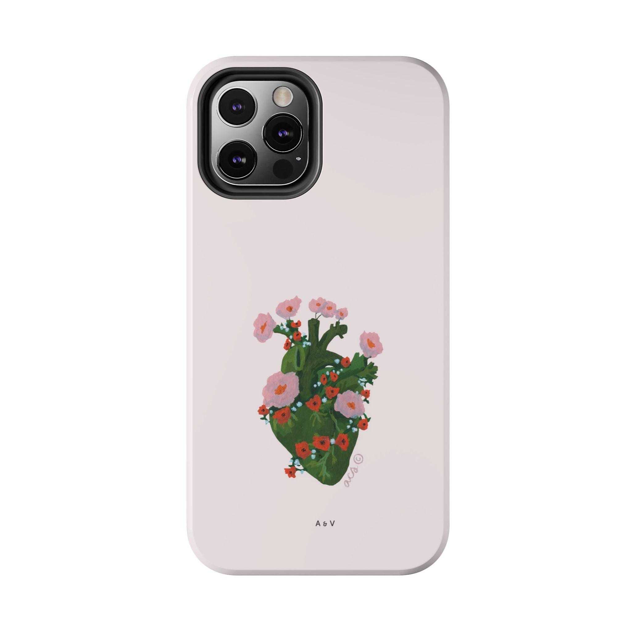 Flower Heart - Pink - Phone Case