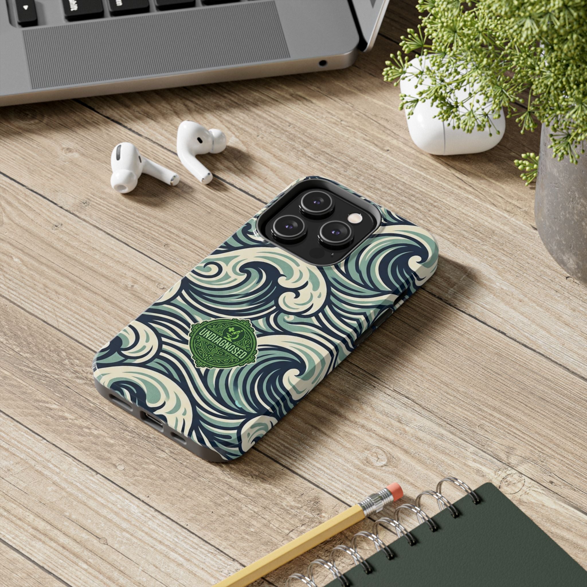 Wave Pattern - Undiagnosed™ Phone Case