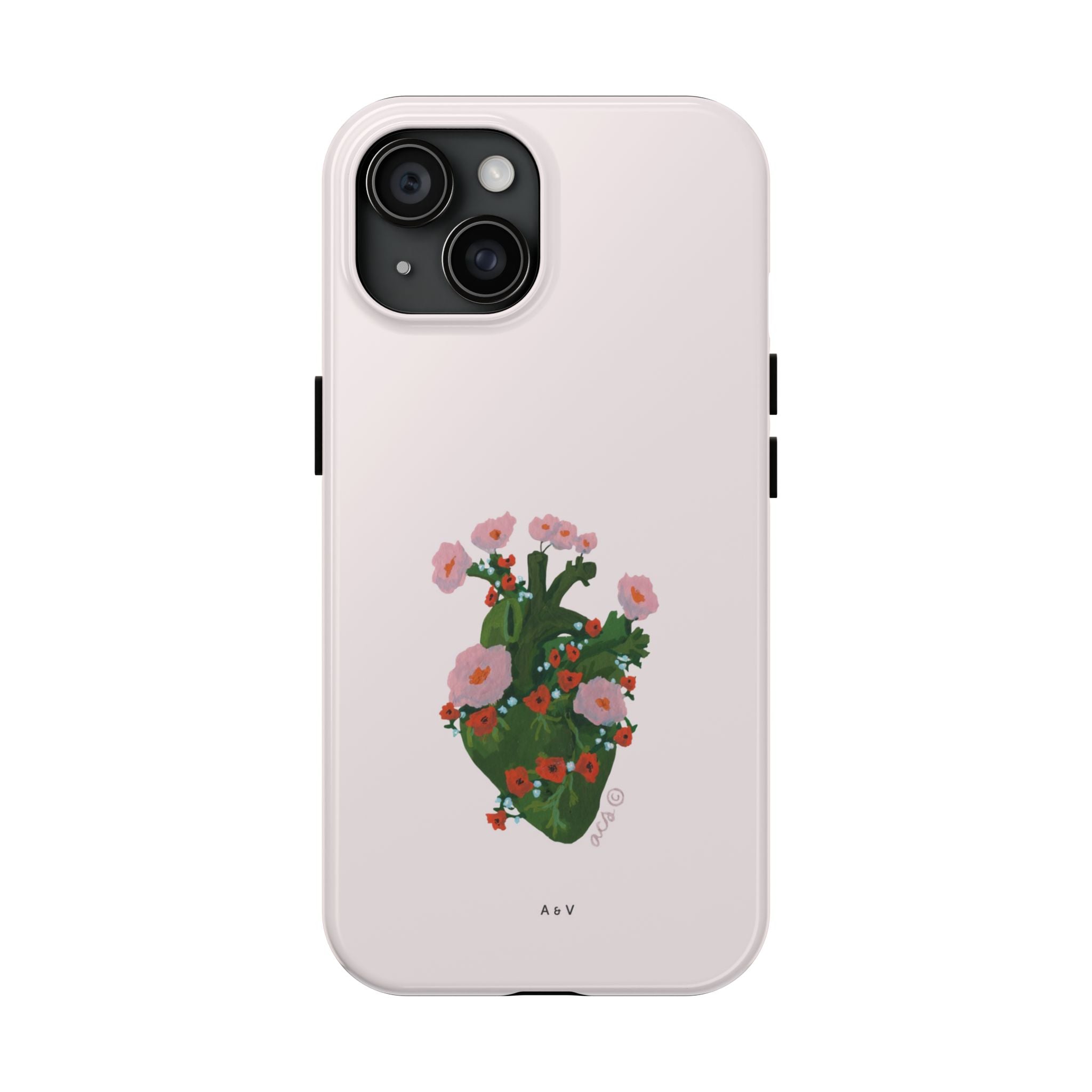 Flower Heart - Pink - Phone Case