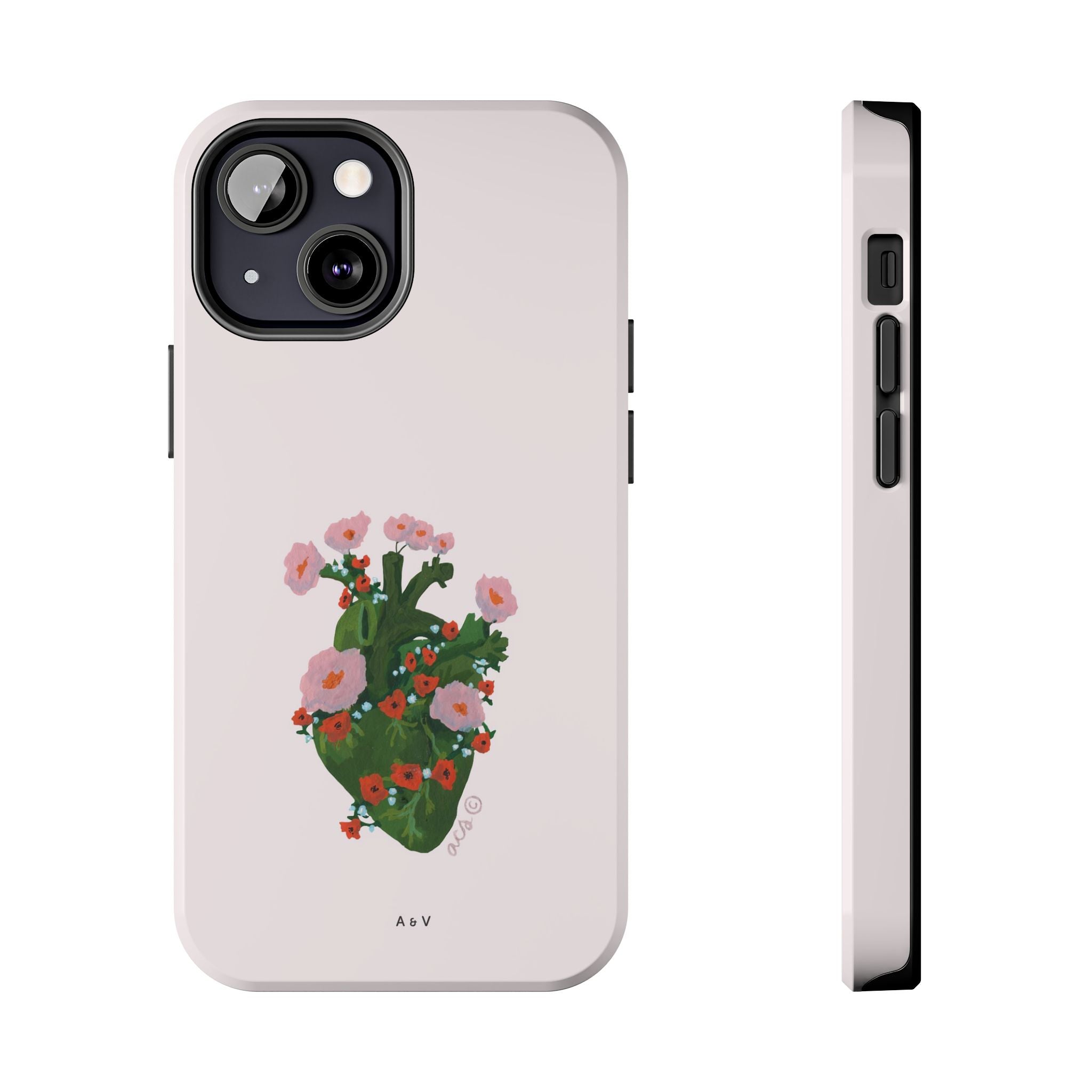 Flower Heart - Pink - Phone Case