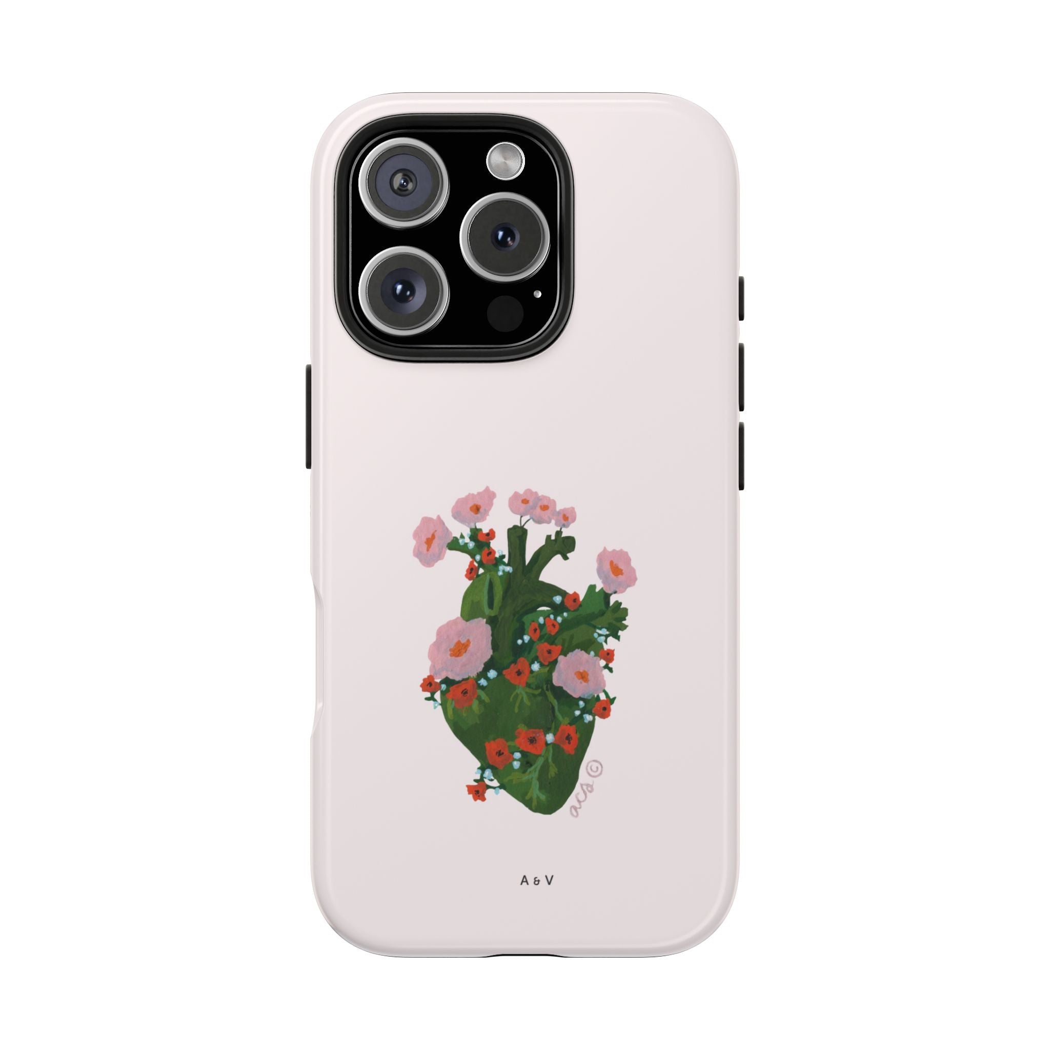 Flower Heart - Pink - Phone Case