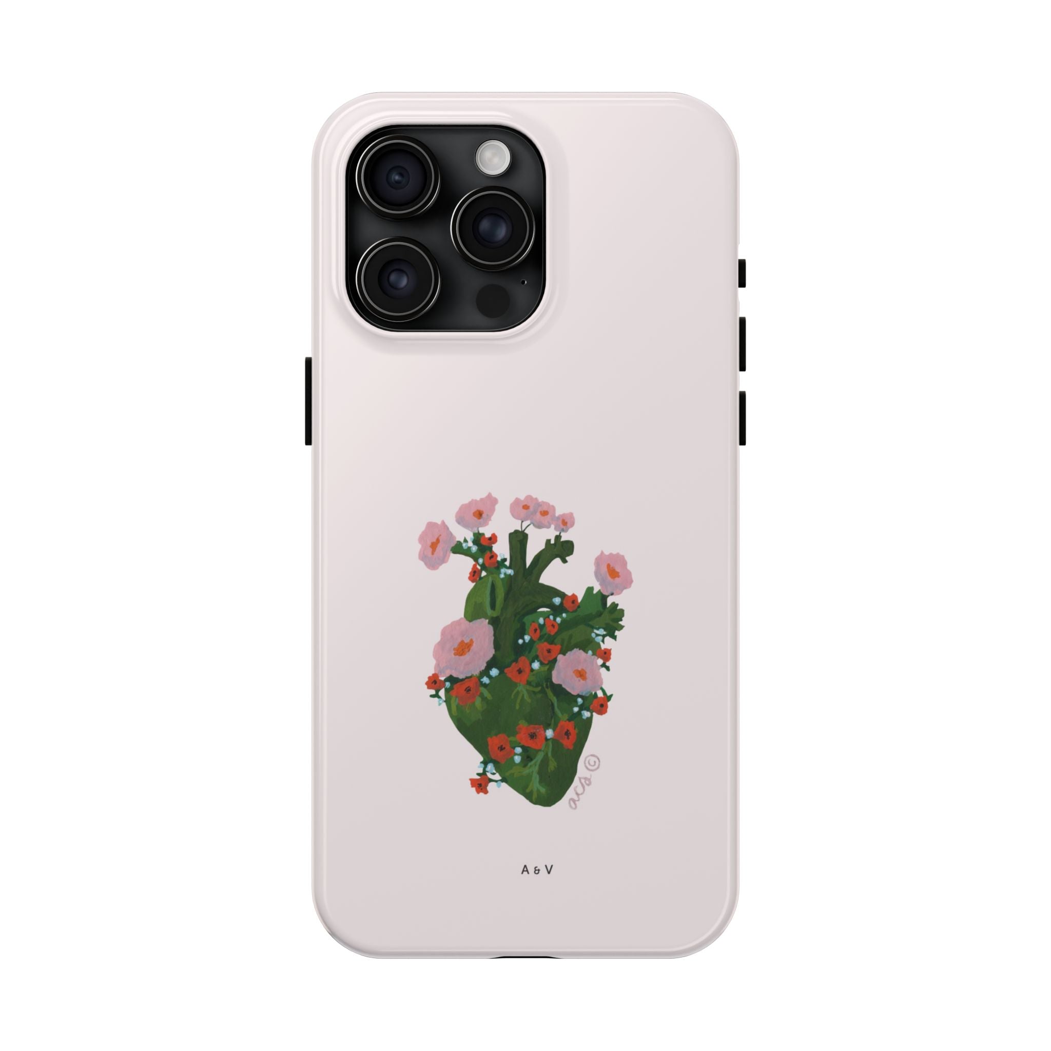 Flower Heart - Pink - Phone Case