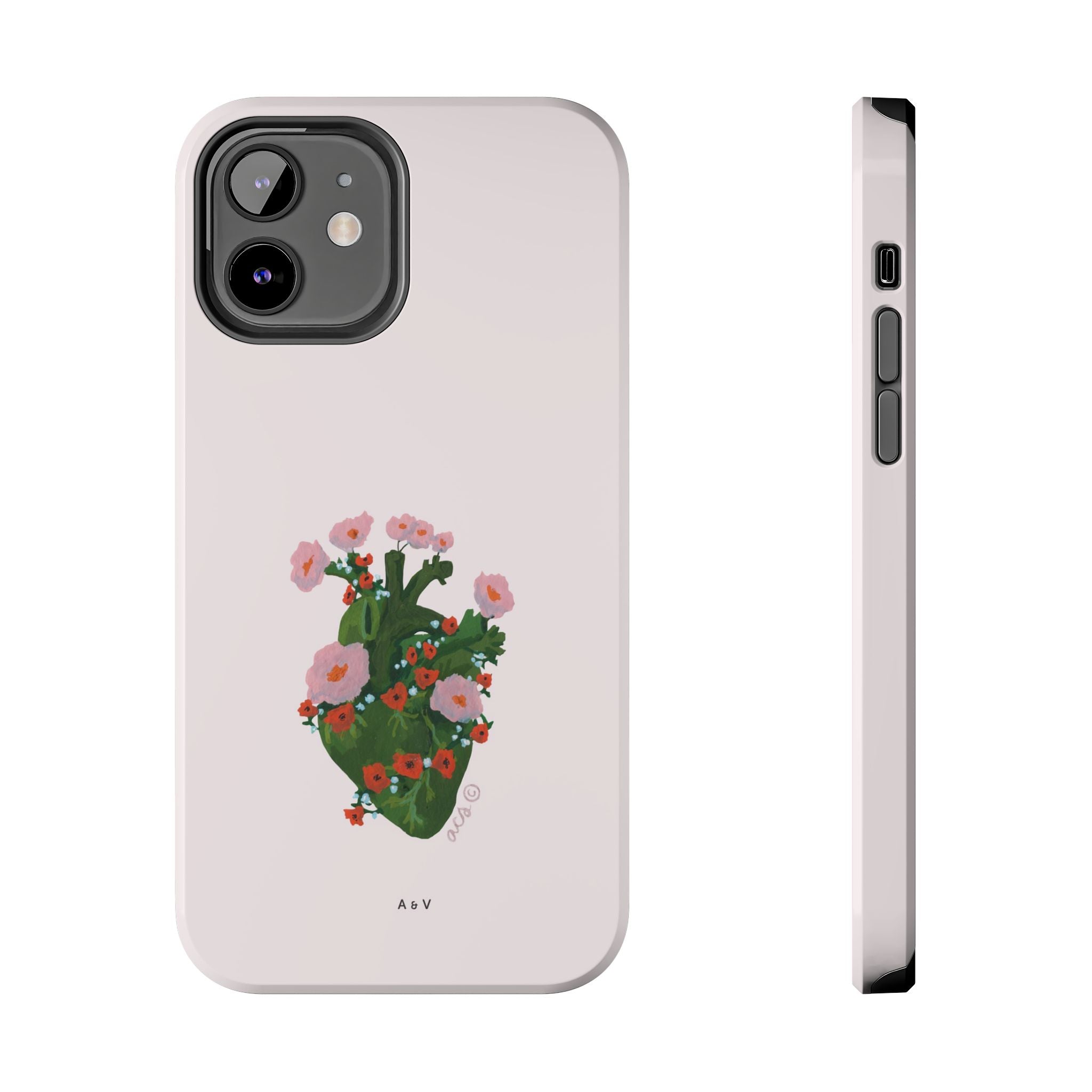 Flower Heart - Pink - Phone Case