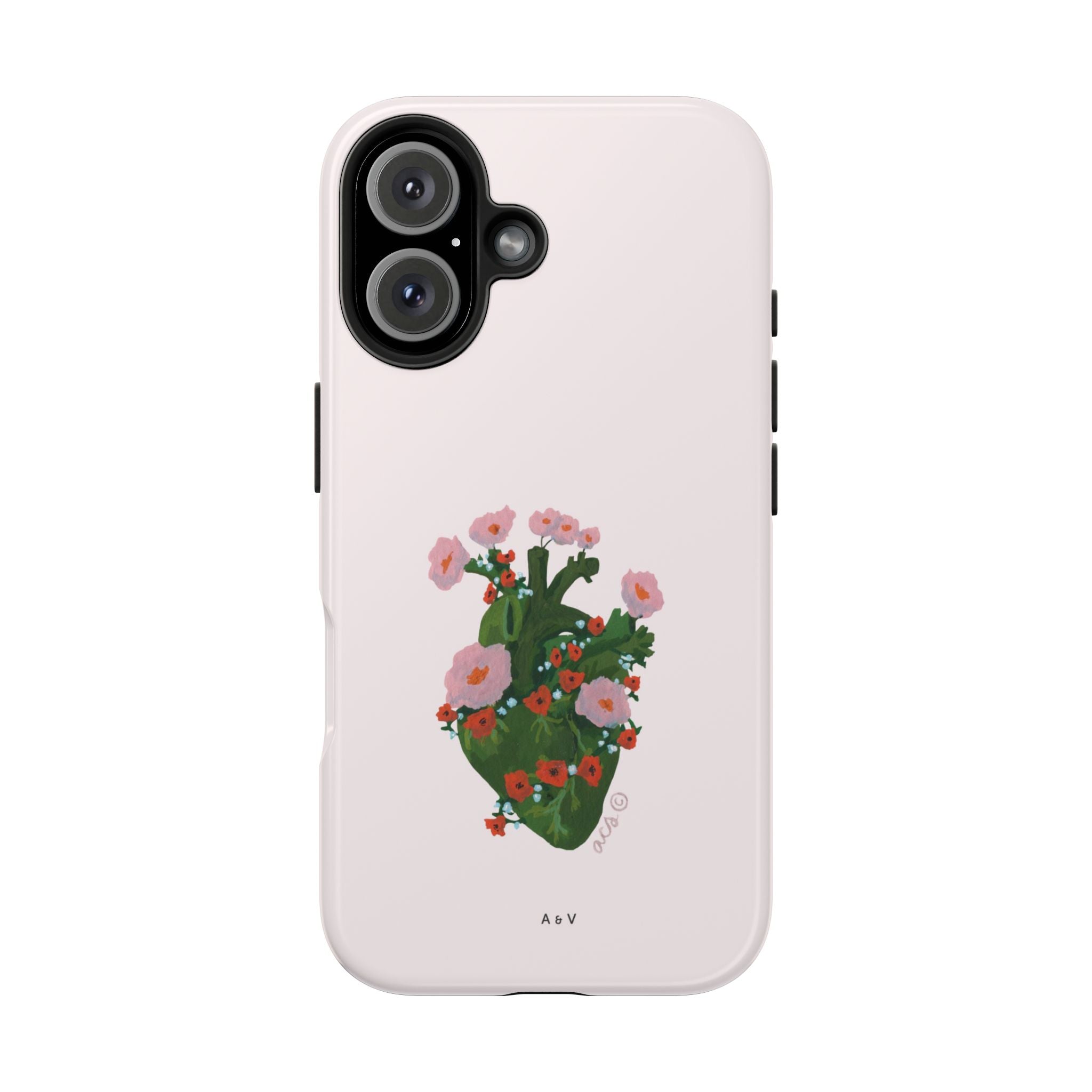 Flower Heart - Pink - Phone Case