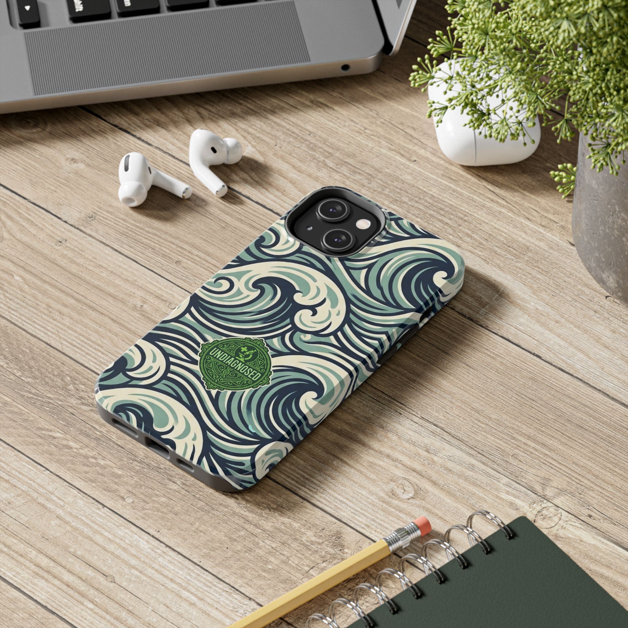 Wave Pattern - Undiagnosed™ Phone Case