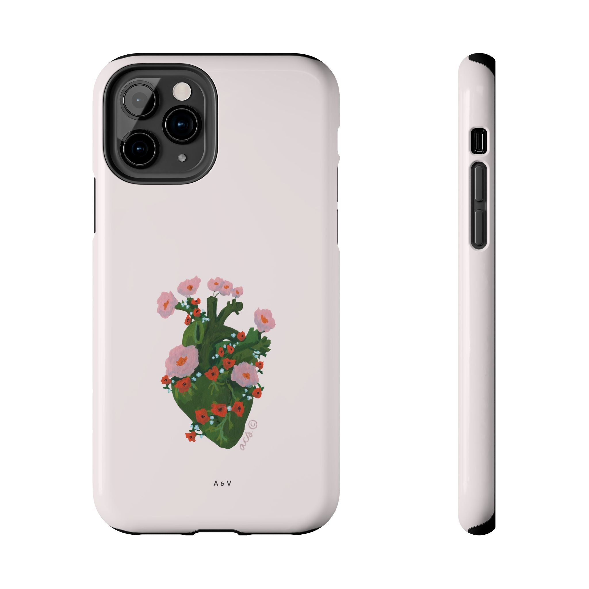 Flower Heart - Pink - Phone Case