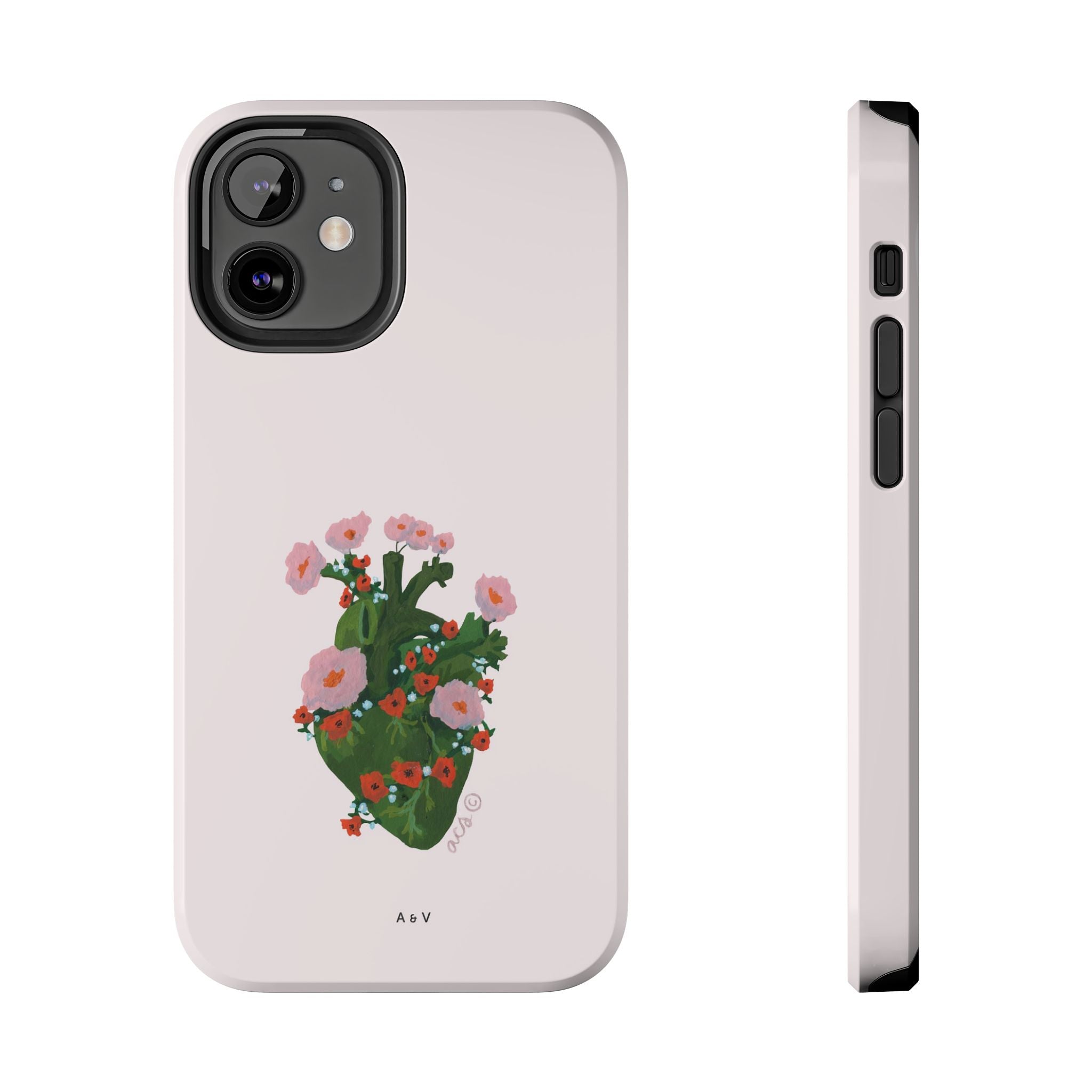 Flower Heart - Pink - Phone Case