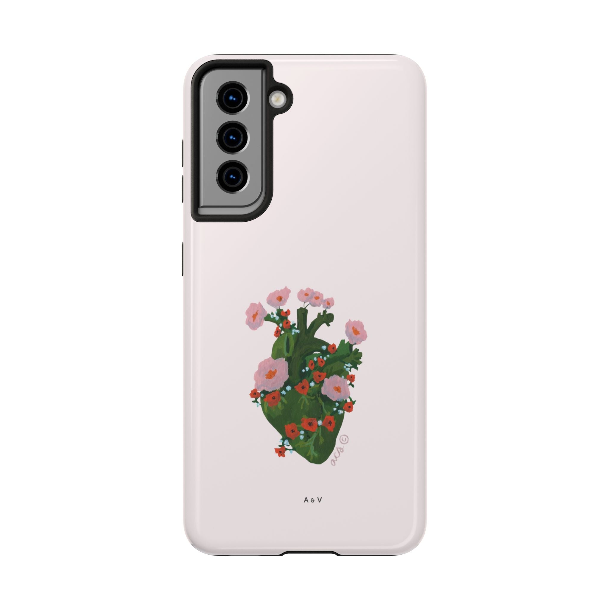 Flower Heart - Pink - Phone Case