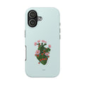 Flower Heart - Blue - Phone Case
