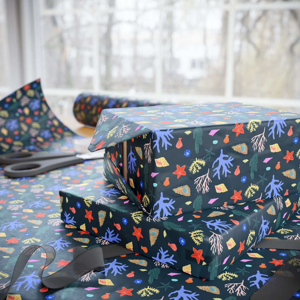 Ocean Coral  Wrapping Paper Roll