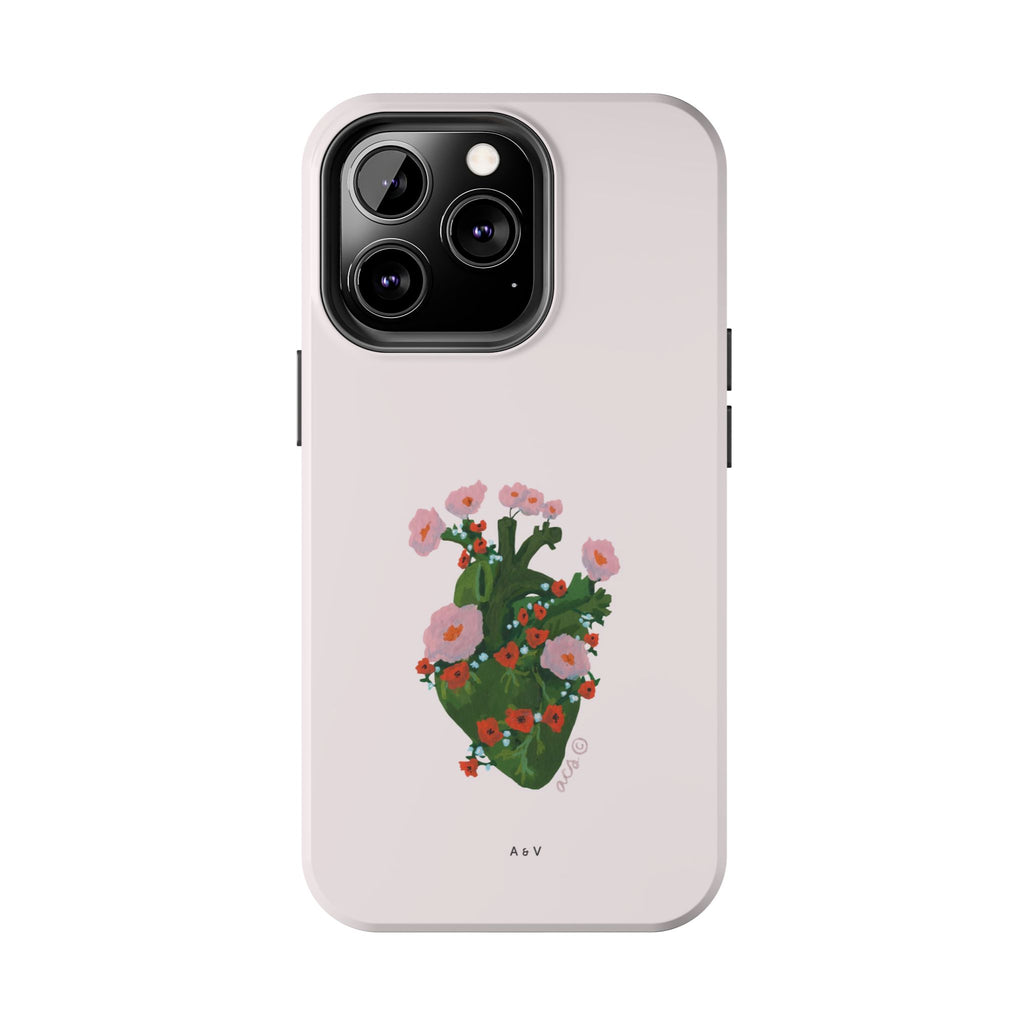 Flower Heart - Pink - Phone Case